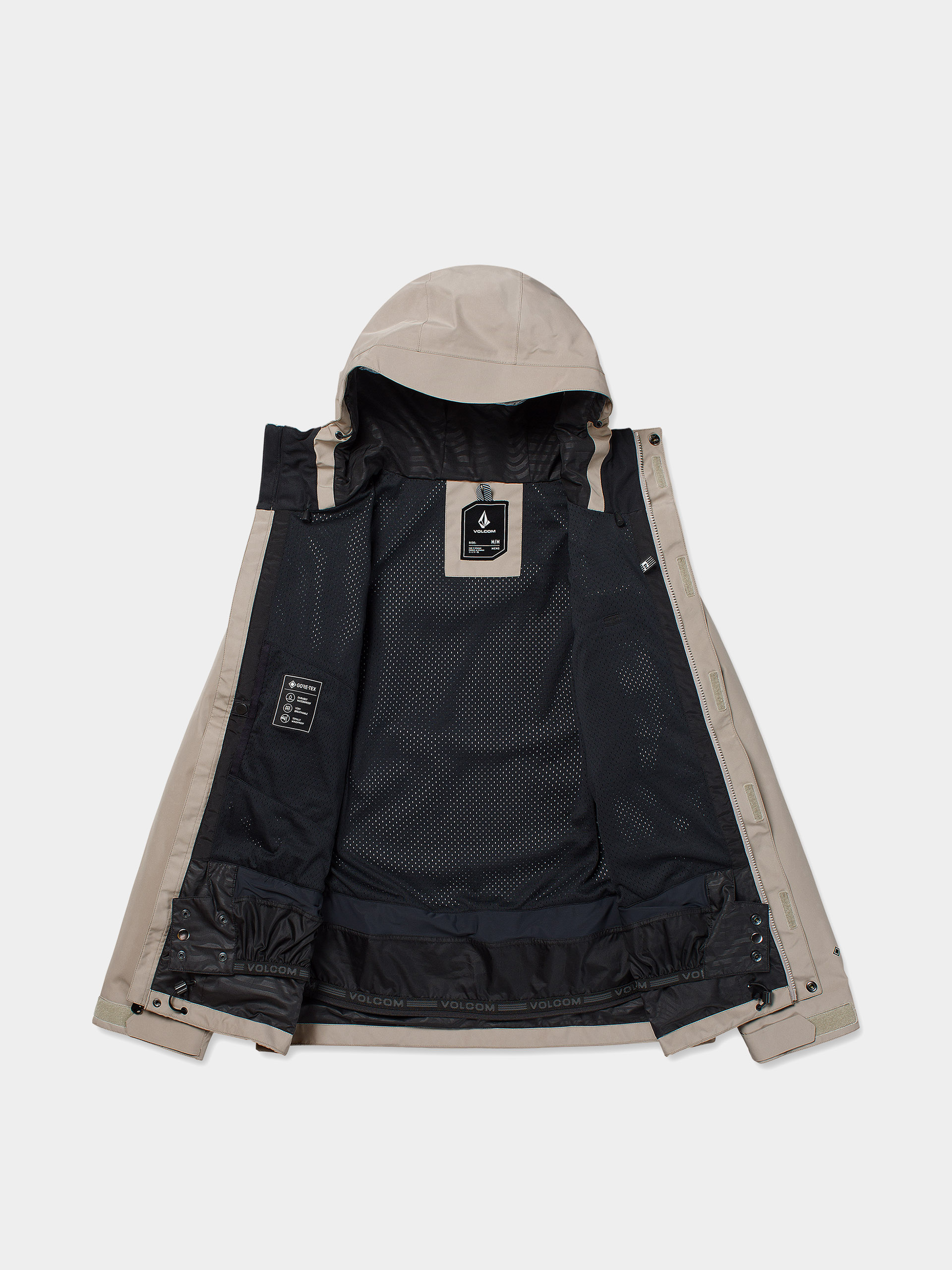 Pánska Snowboardová bunda Volcom Dua Ins Gore Tex (khaki)