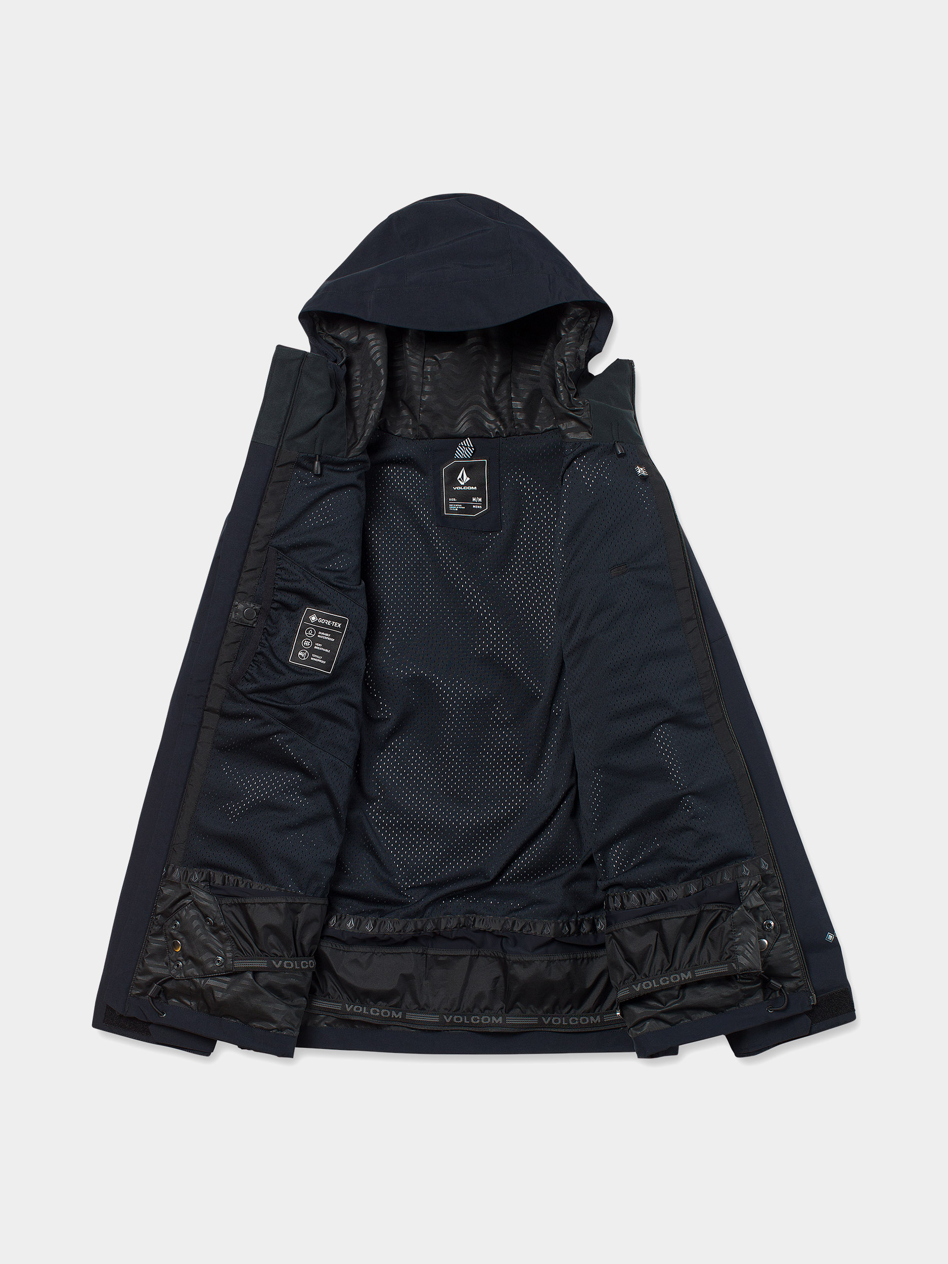 Pánska Snowboardová bunda Volcom L Gore Tex (black)