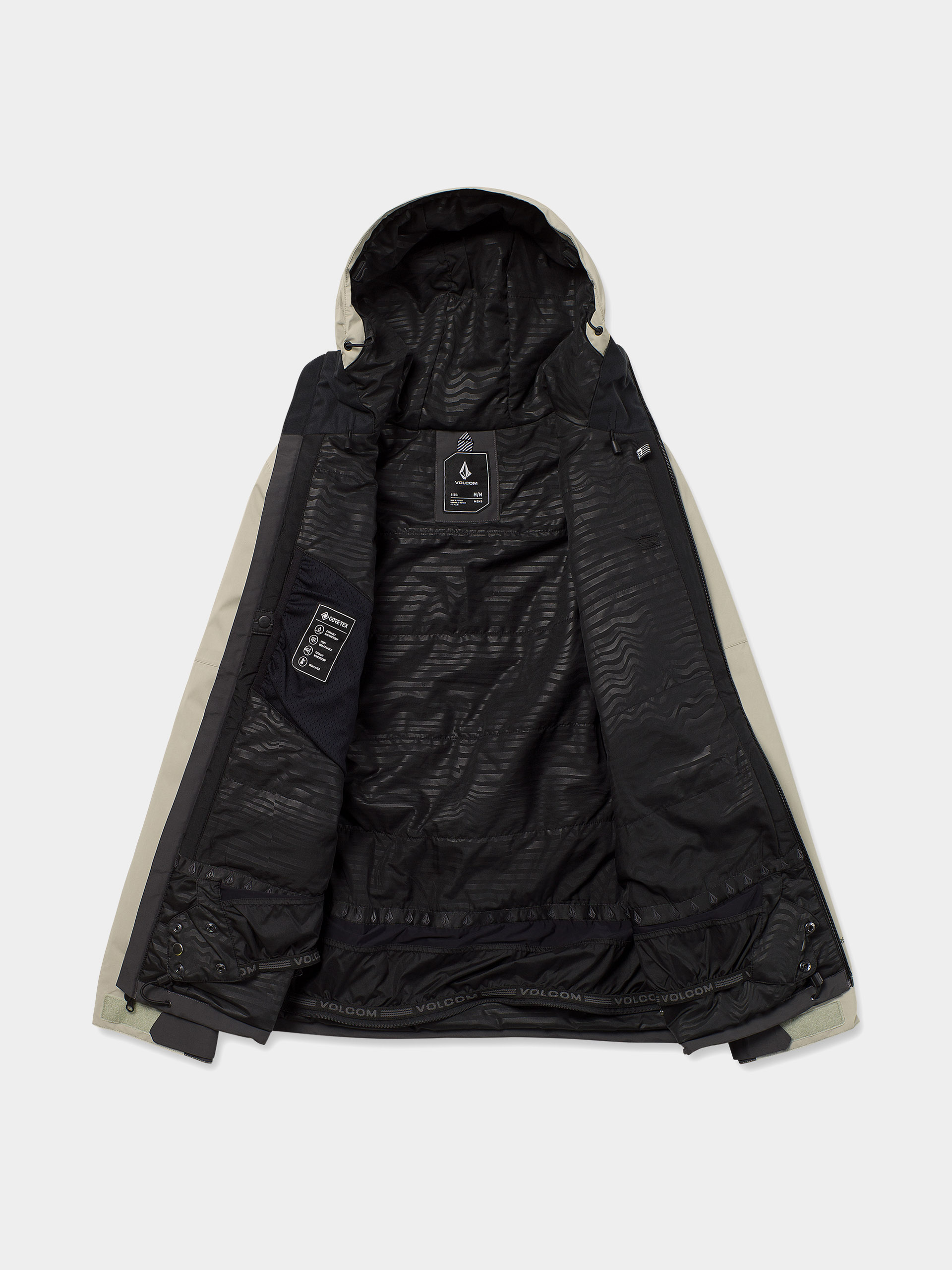 Pánska Snowboardová bunda Volcom L Gore Tex (dark grey)
