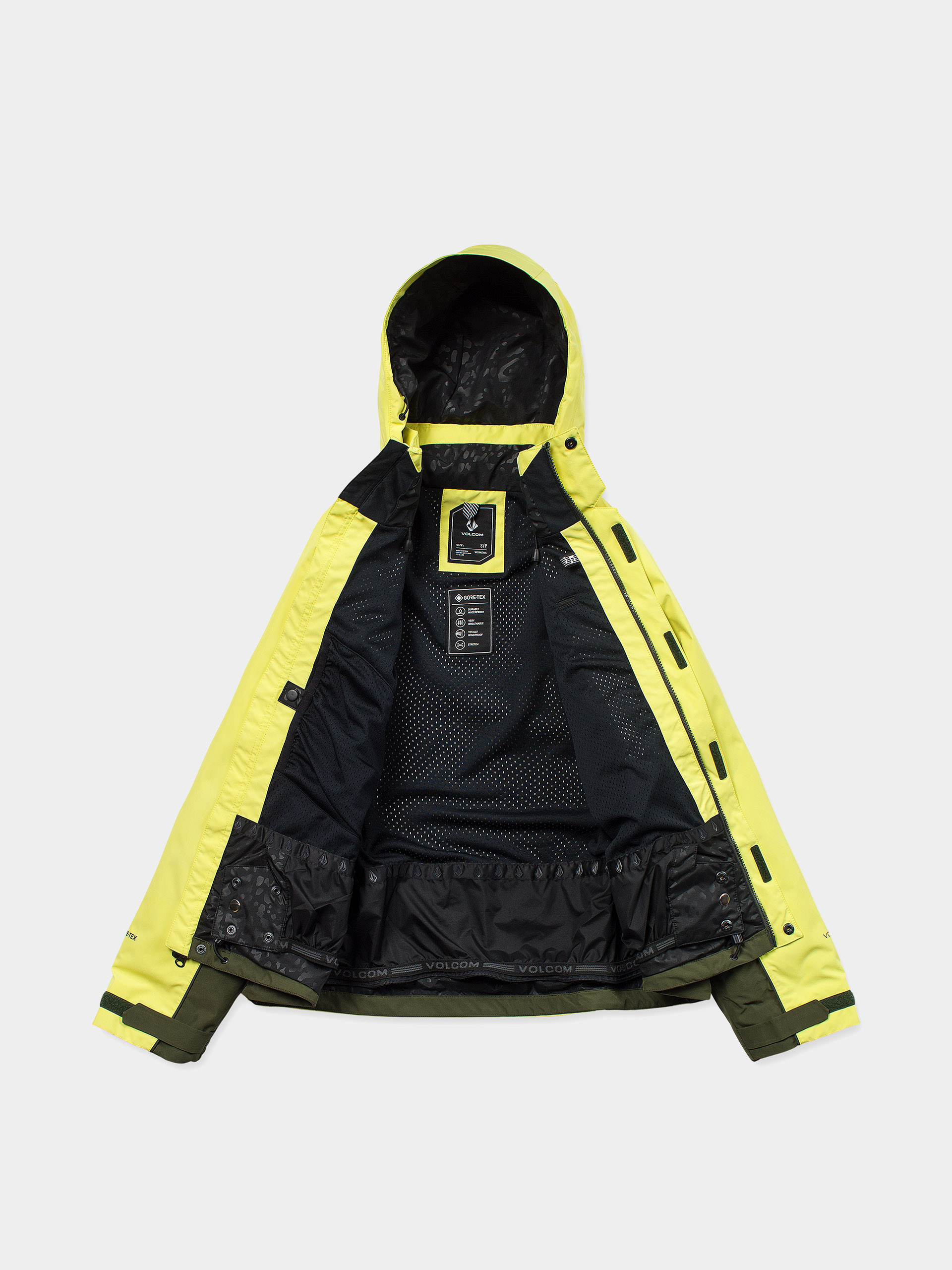 Dámska Snowboardová bunda Volcom Yourfav Baggy Gore (lemon drop)