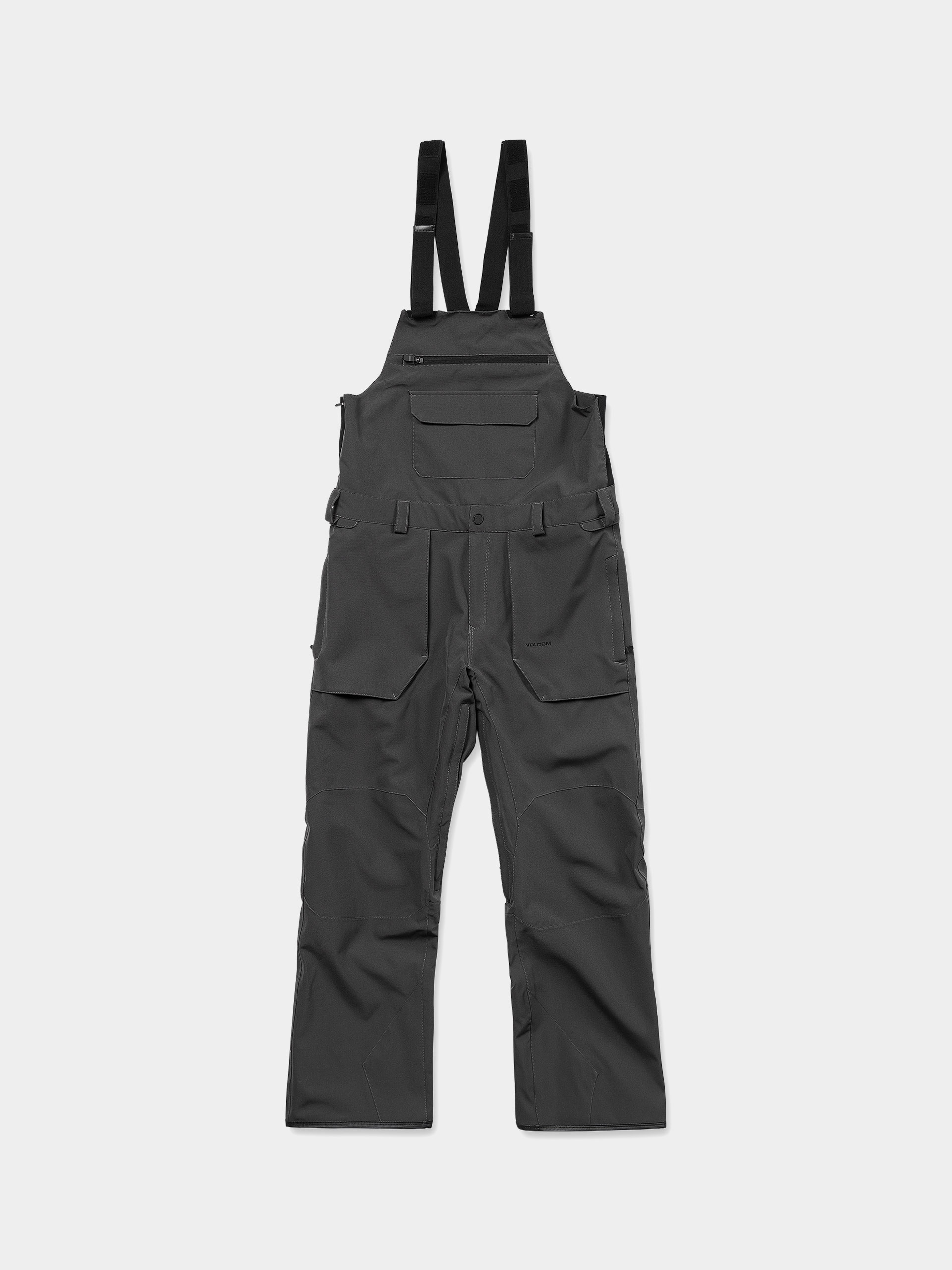 Snowboardovu00e9 nohavice Volcom Roan Bib Overall (dark grey)