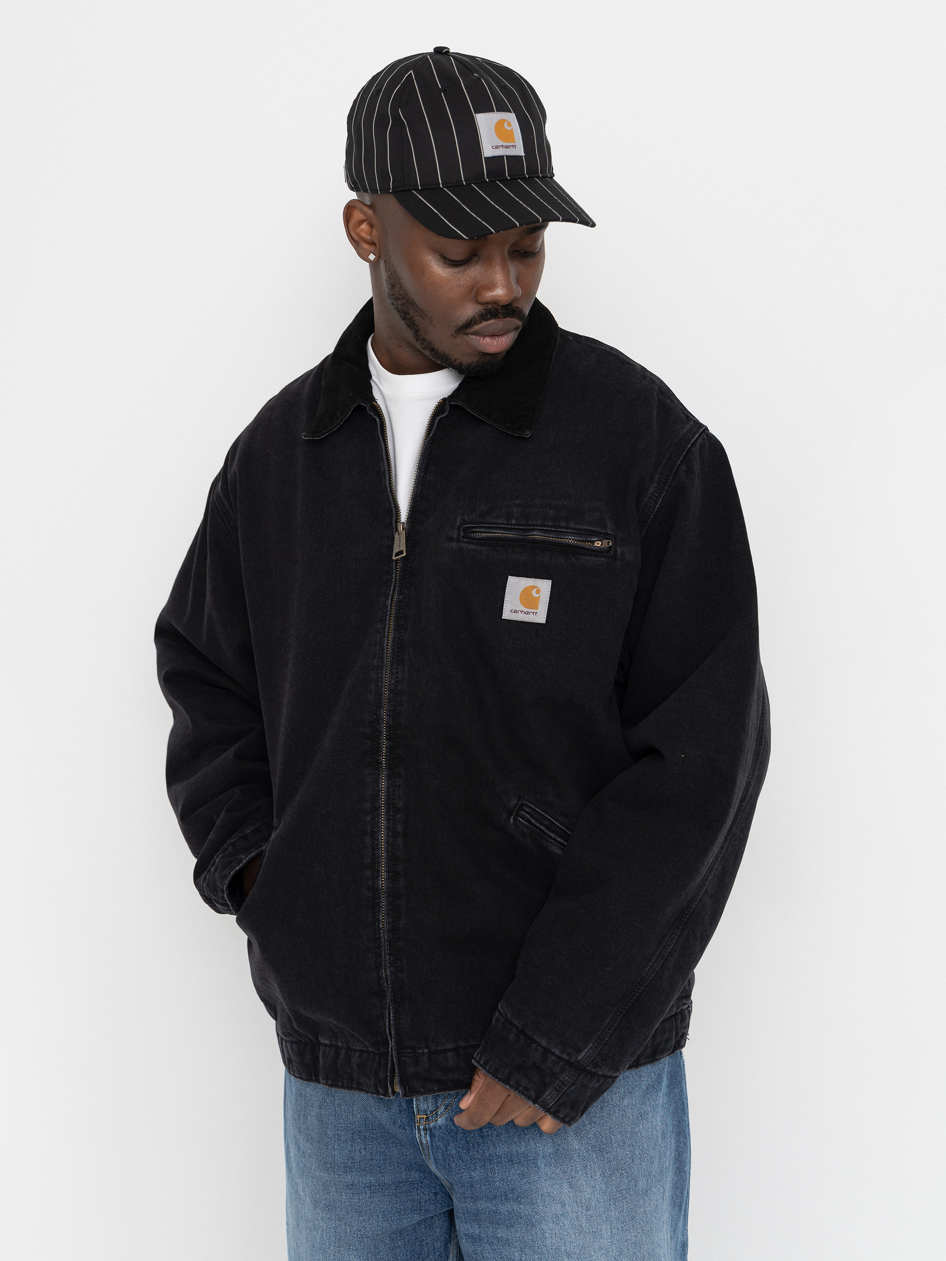 Bunda Carhartt WIP OG Detroit (black/black/stone washed)