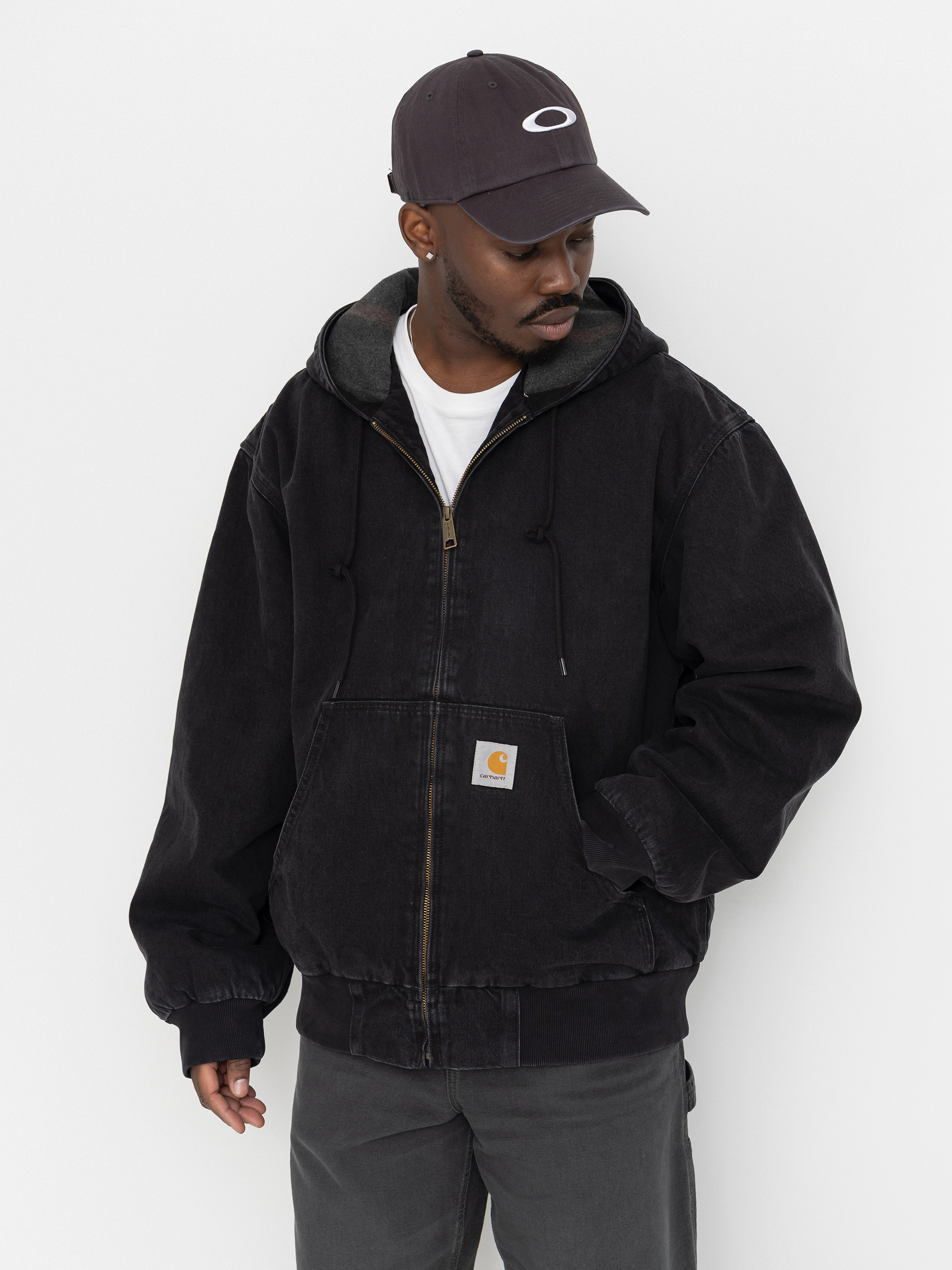 Bunda Carhartt WIP OG Active (black/stone washed)