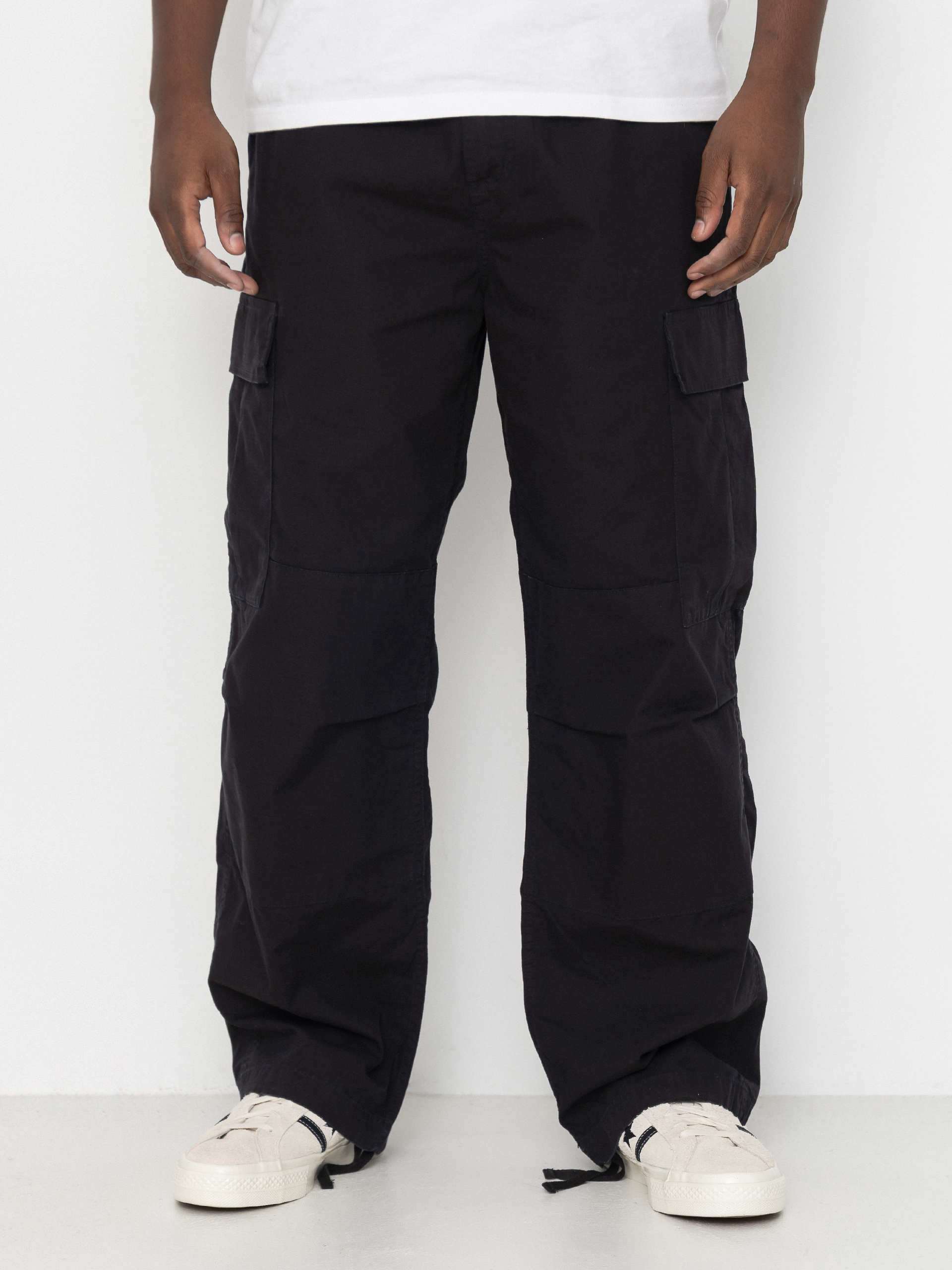 Nohavice Carhartt WIP OG Cargo (black/stone washed)