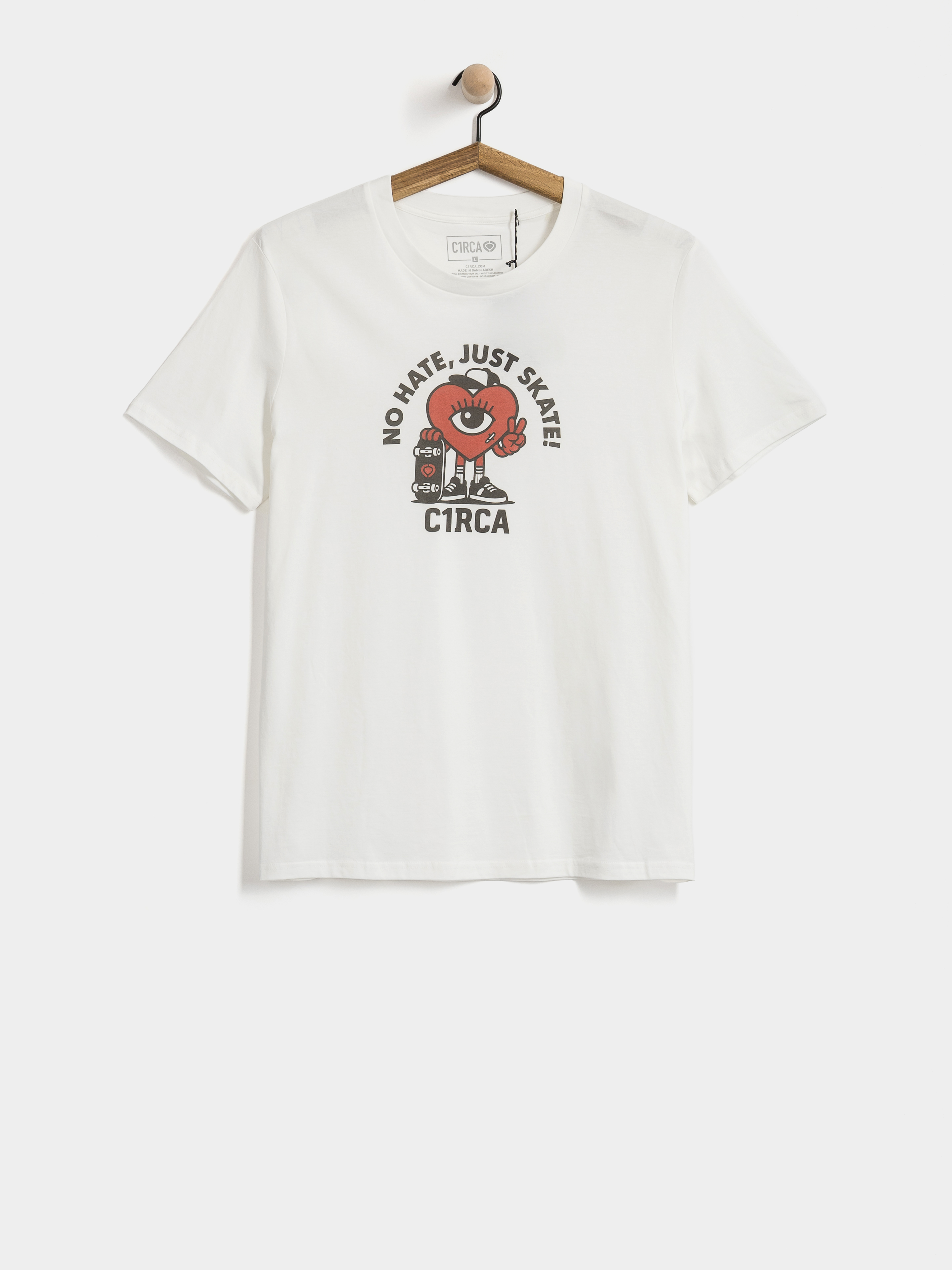 Tričko Circa Heartcore (off white)