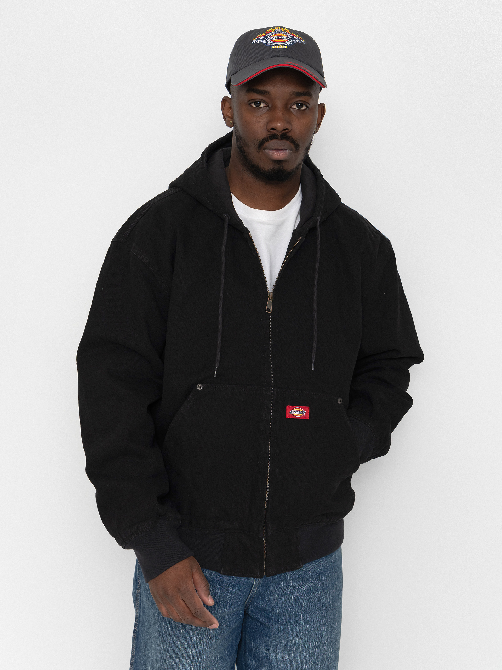 Bunda Dickies Hilham Lined Denim Hooded Bomber