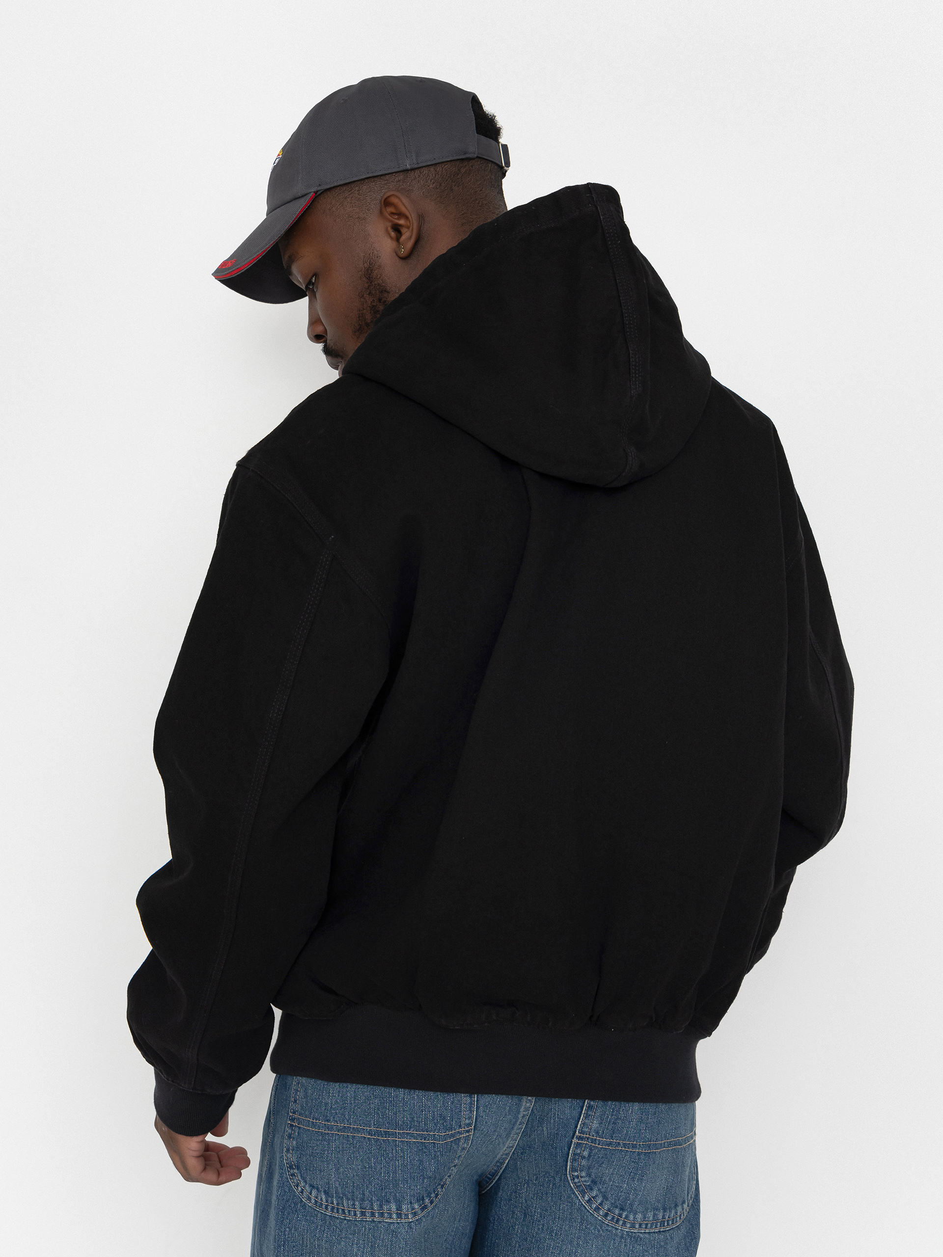 Bunda Dickies Hilham Lined Denim Hooded Bomber (black)