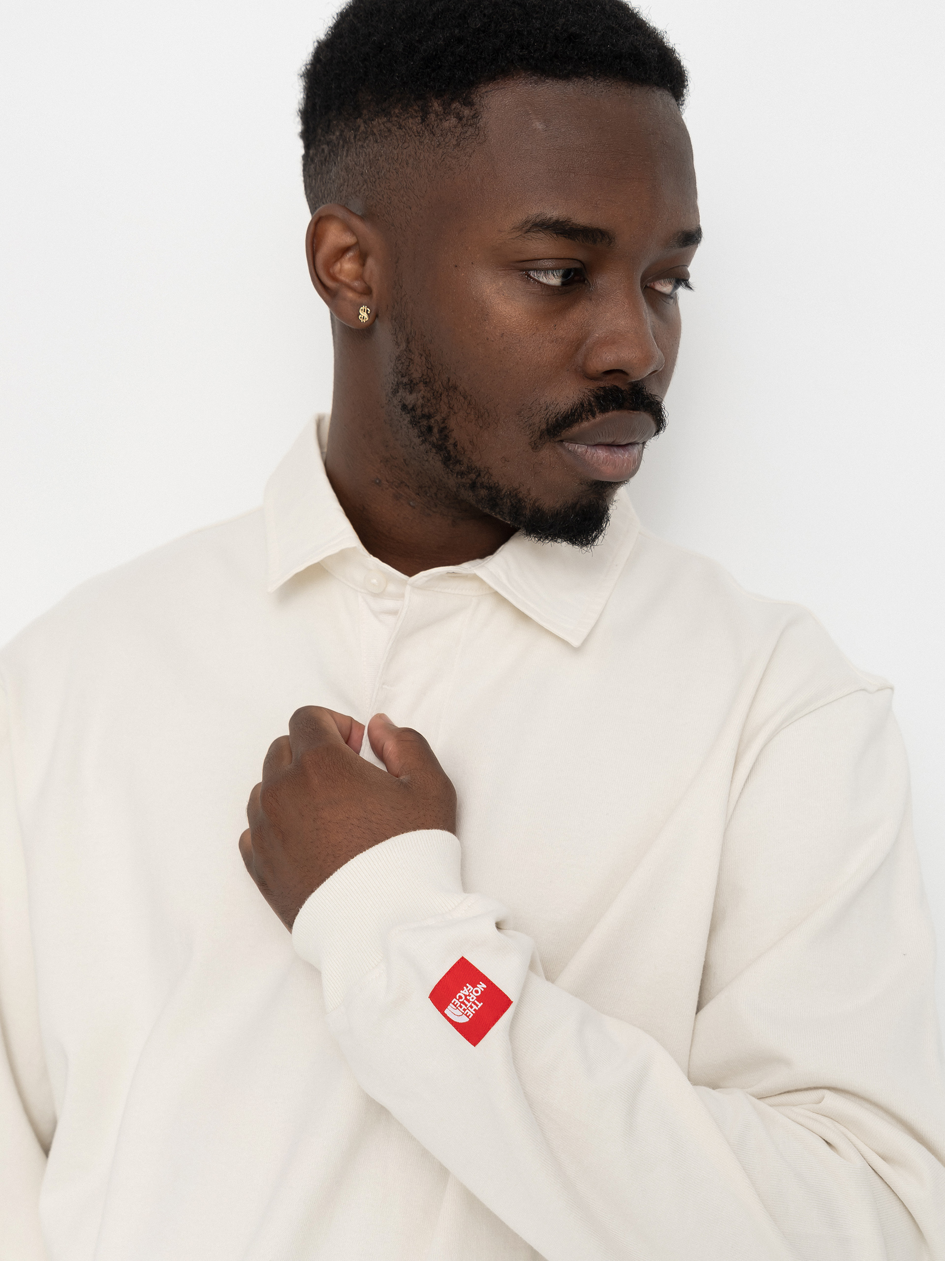 Triko The North Face Red Box Rugby (white dune)
