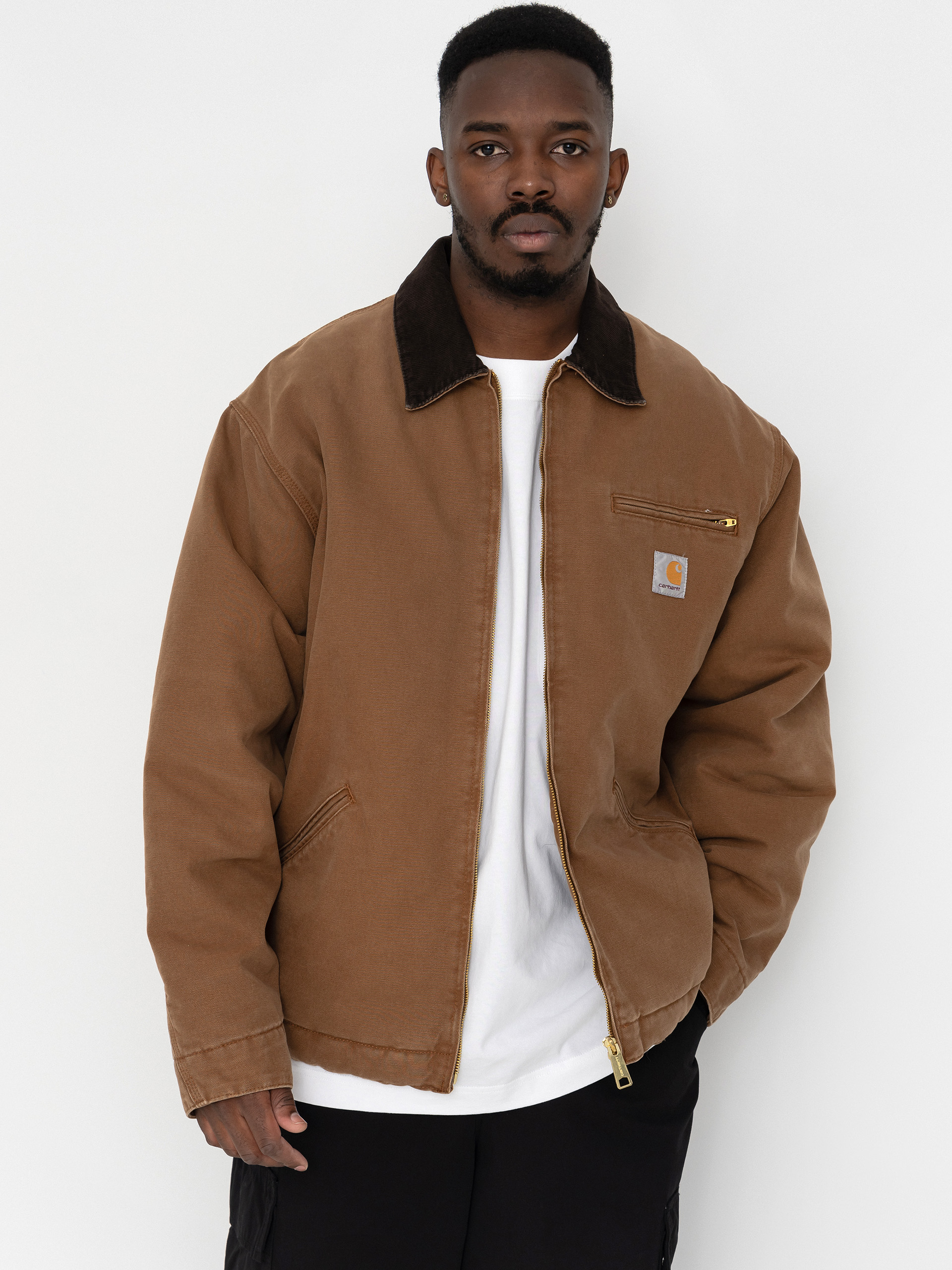Bunda Carhartt WIP OG Detroit (wip h brown/tobacco/stone canvas)