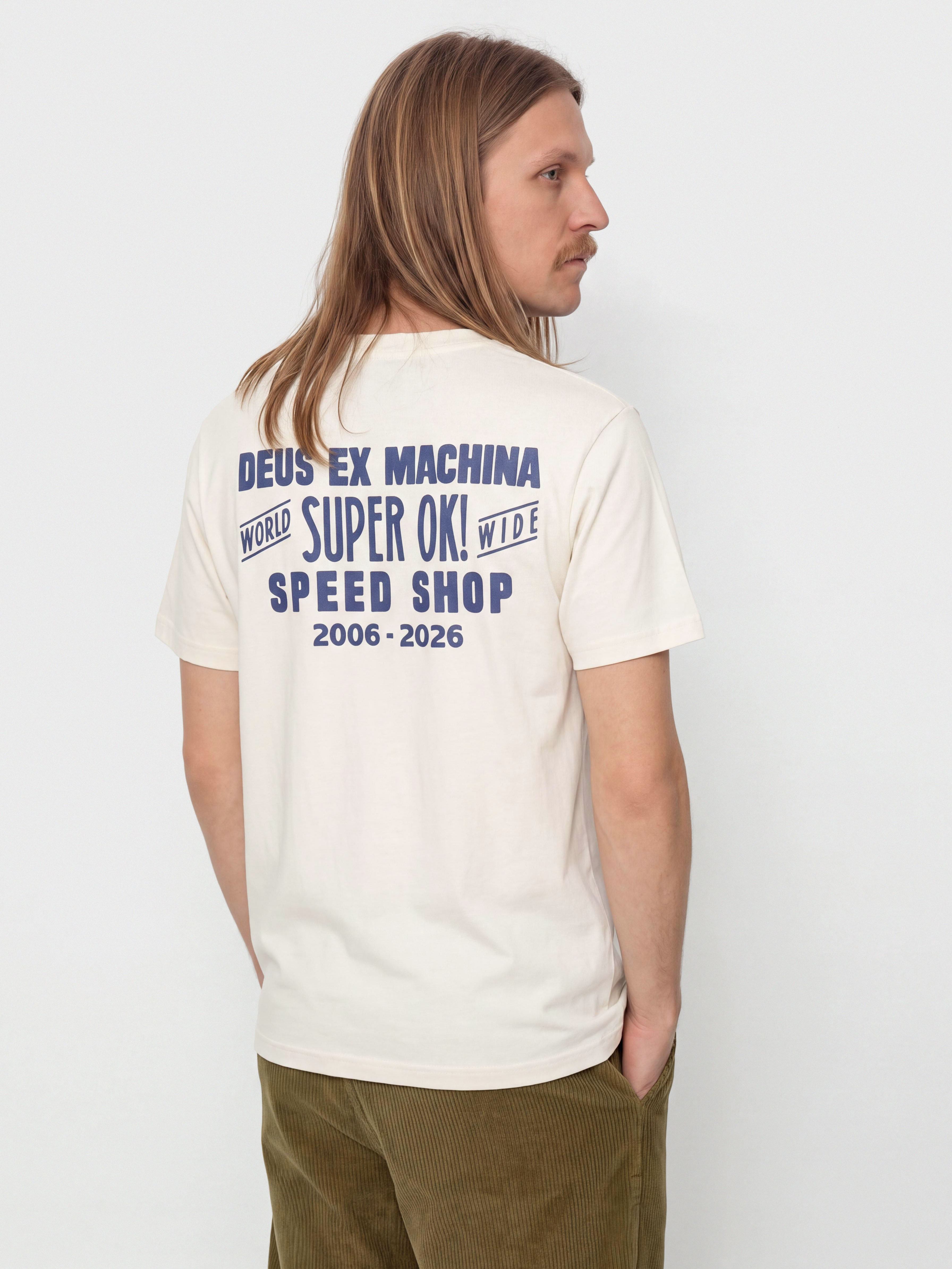 Tričko Deus Ex Machina Mudflap (vintage white)