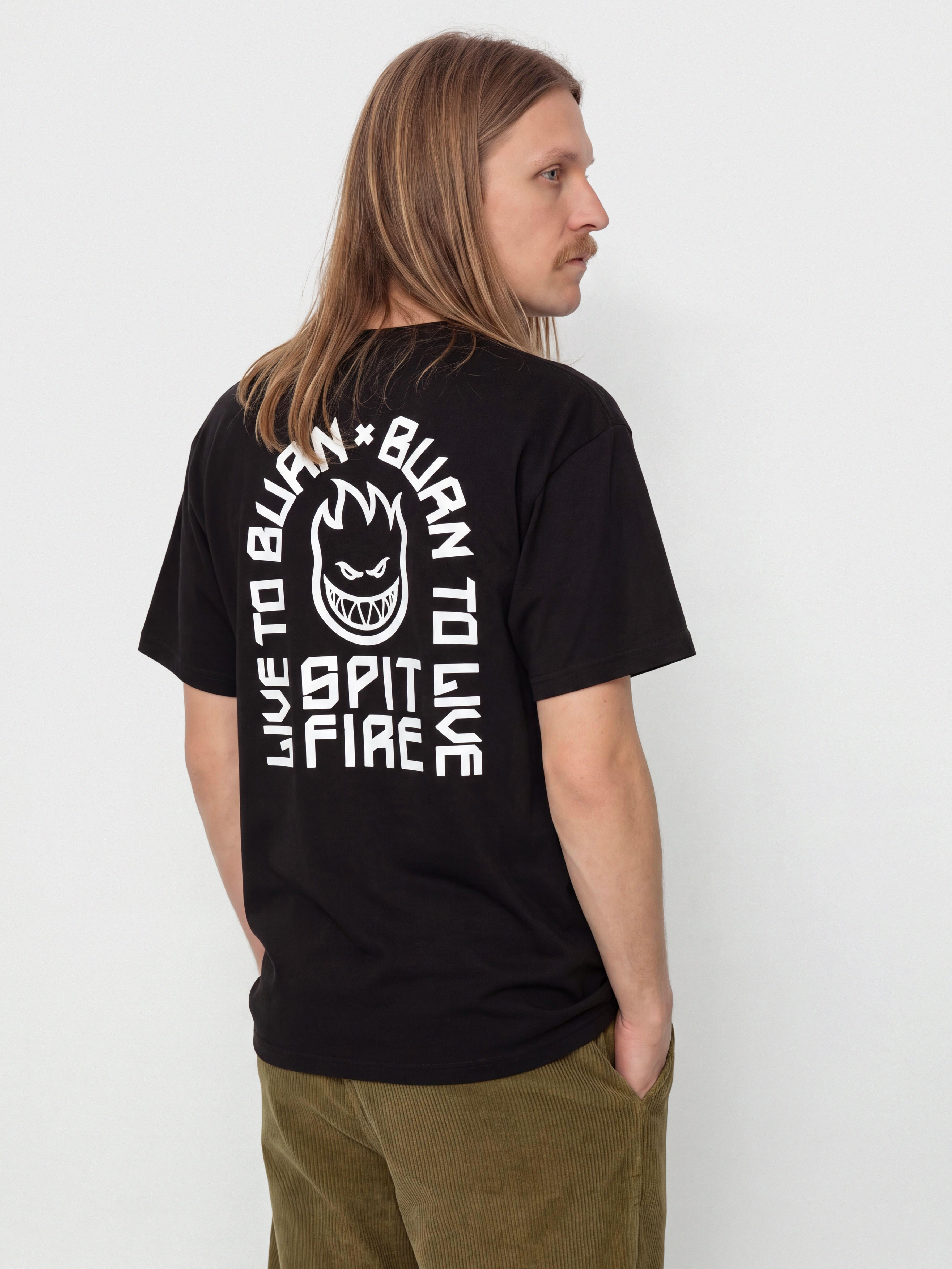 Tričko Spitfire Ltb Arch II (black w/white prints)