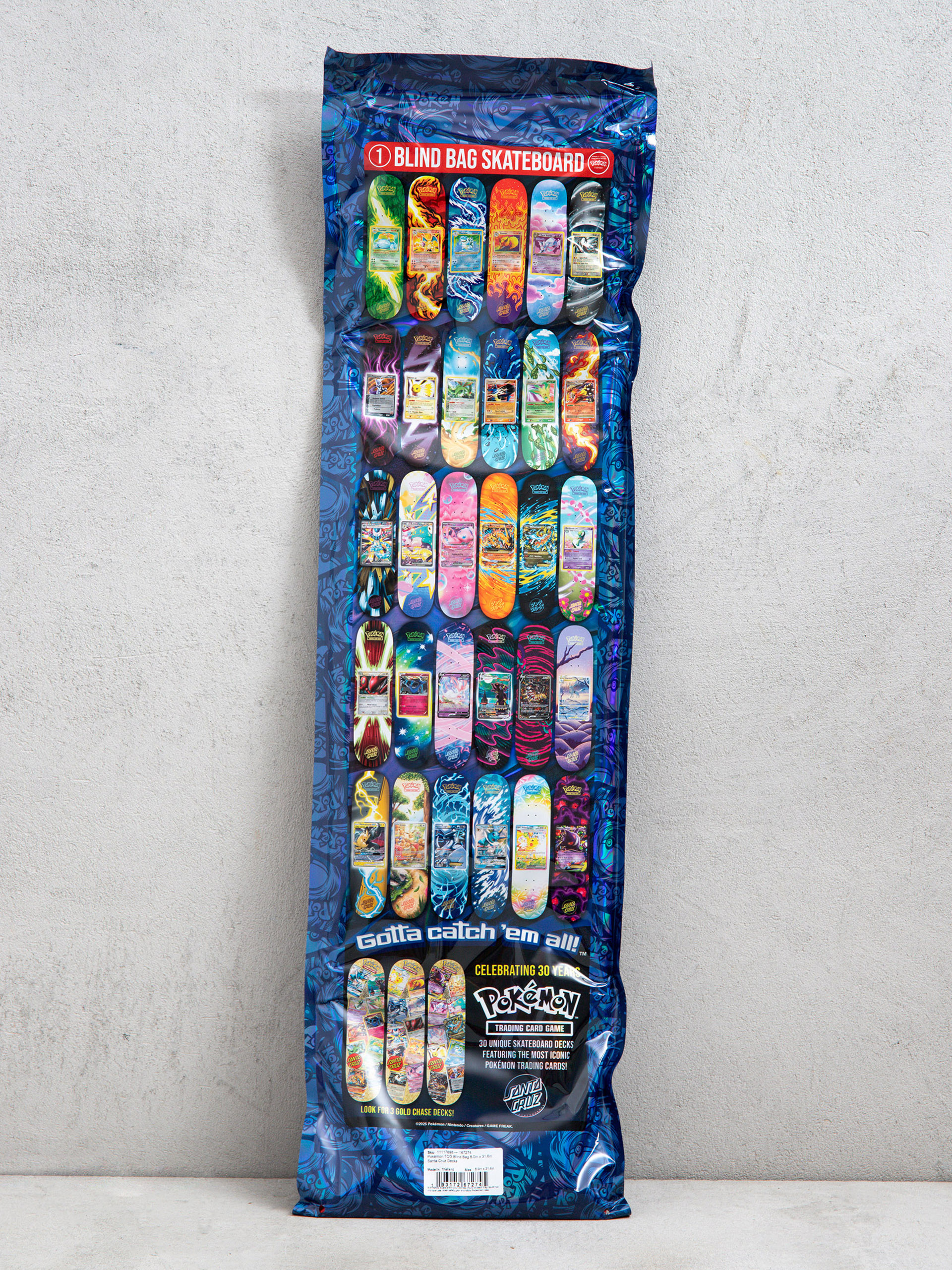 Doska Santa Cruz X Pokemon TCG Blind Bag 