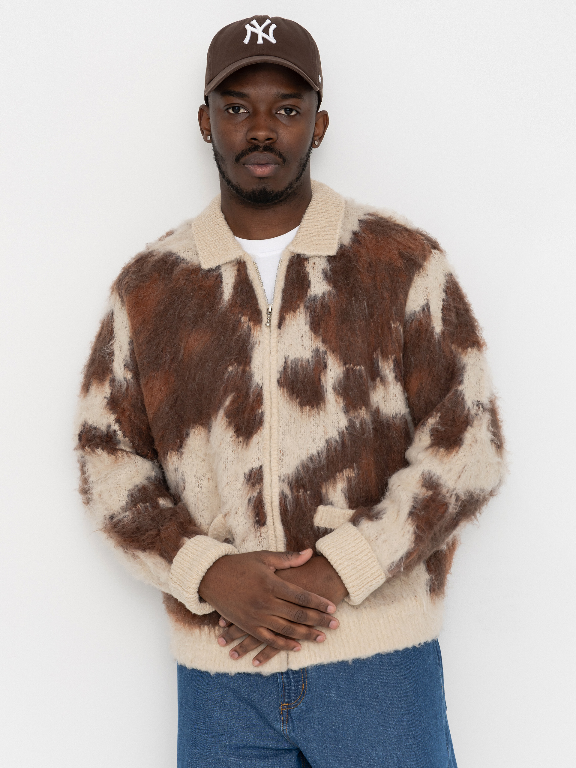 Sveter OBEY Cow Pattern Zip (cow multi)