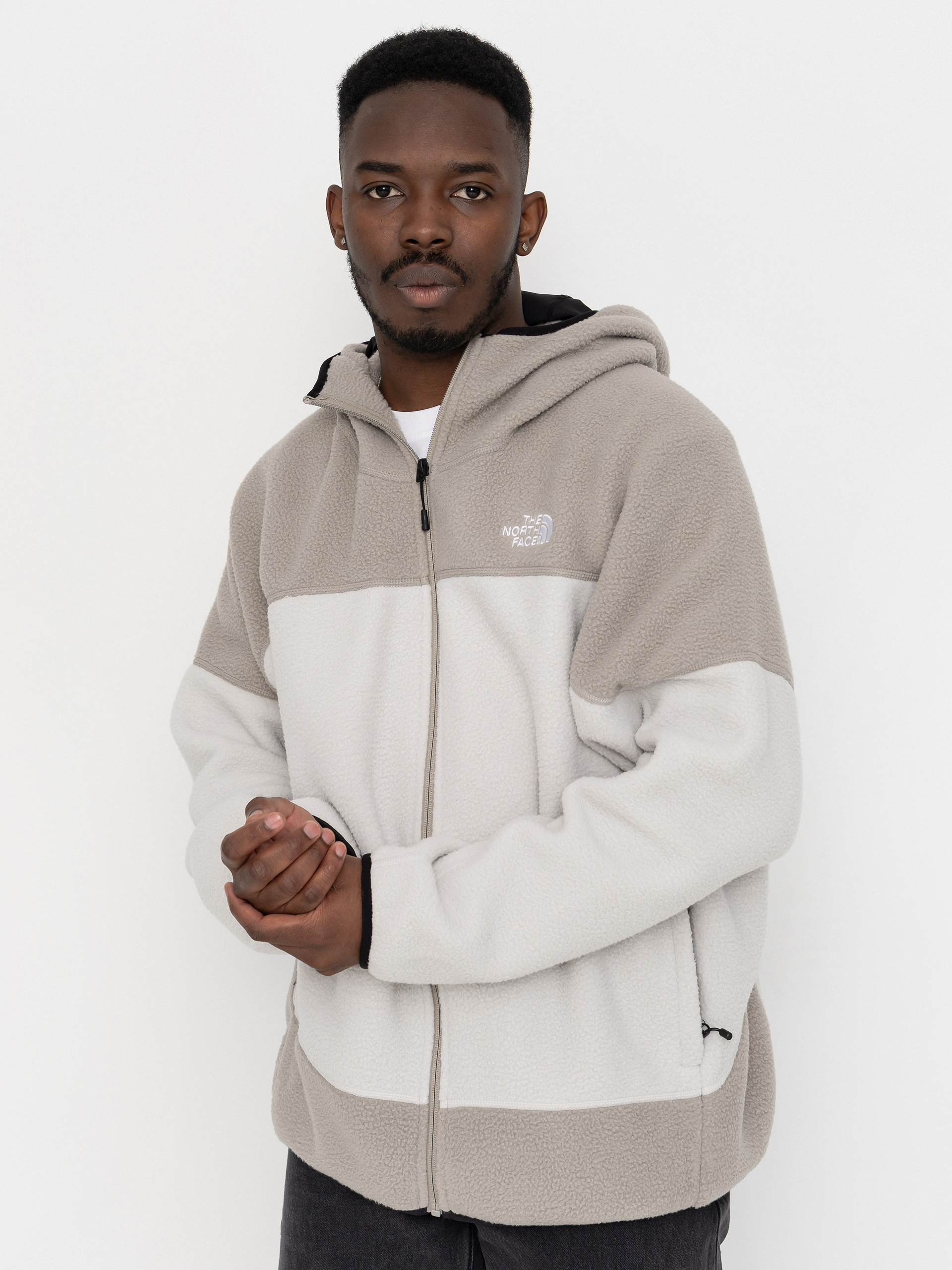 Mikina The North Face Nse Full Zip Mask Fleece (cumulus cloud/stone sla)