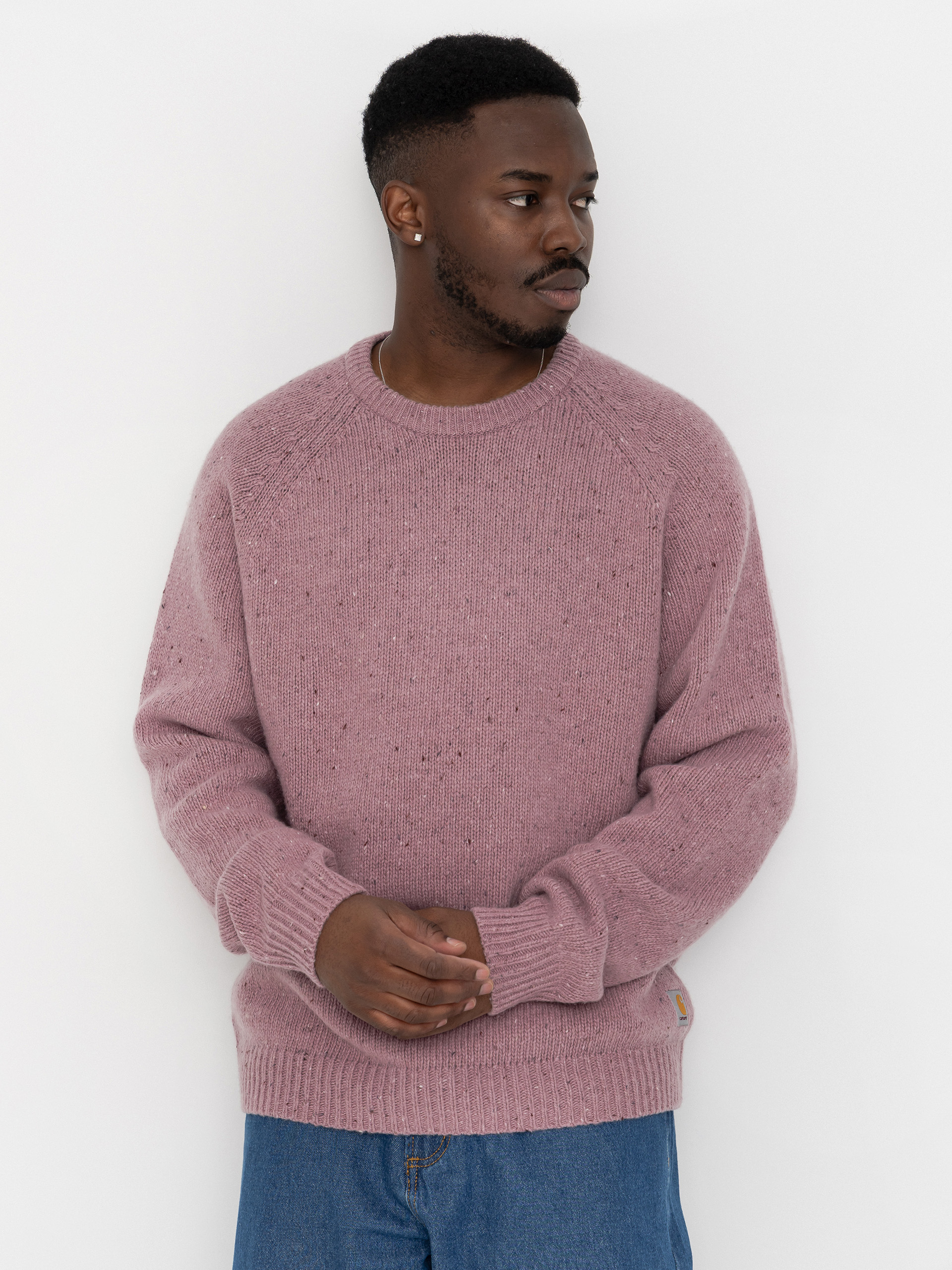 Sveter Carhartt WIP Anglistic (speckled hortensia)