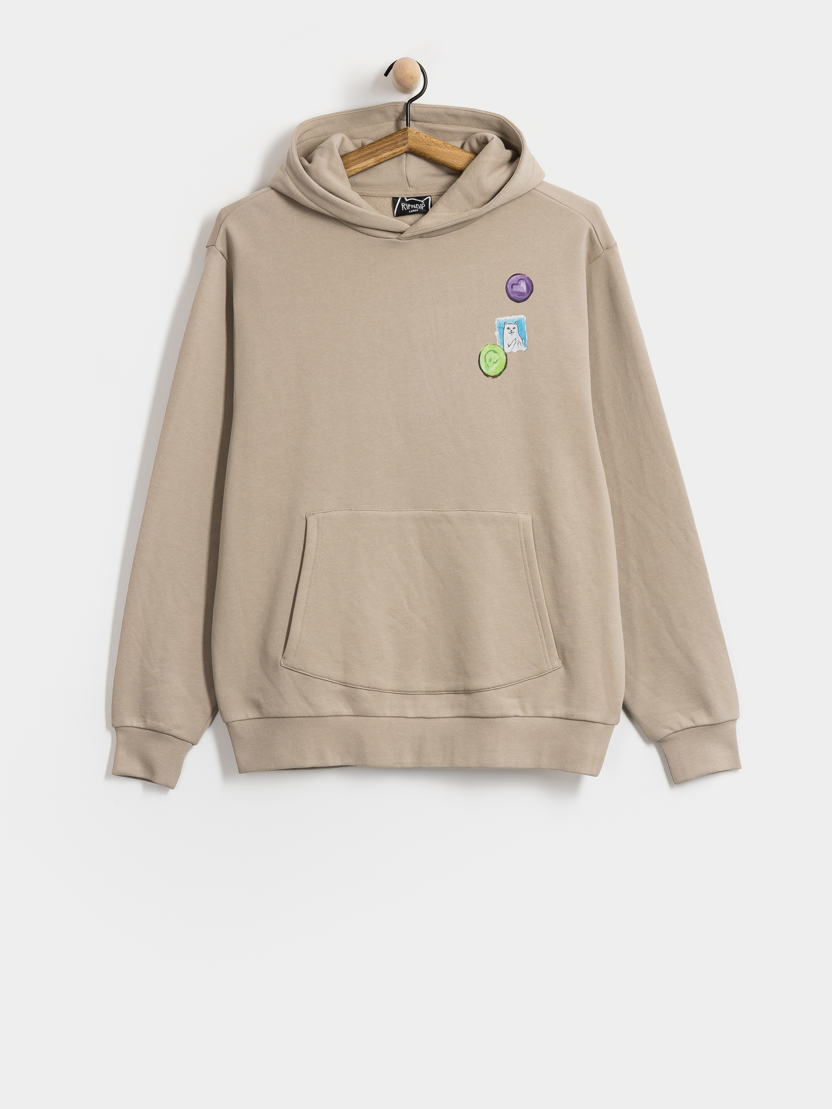 Mikina s kapucňou RipNDip Vitamins HD (sand)