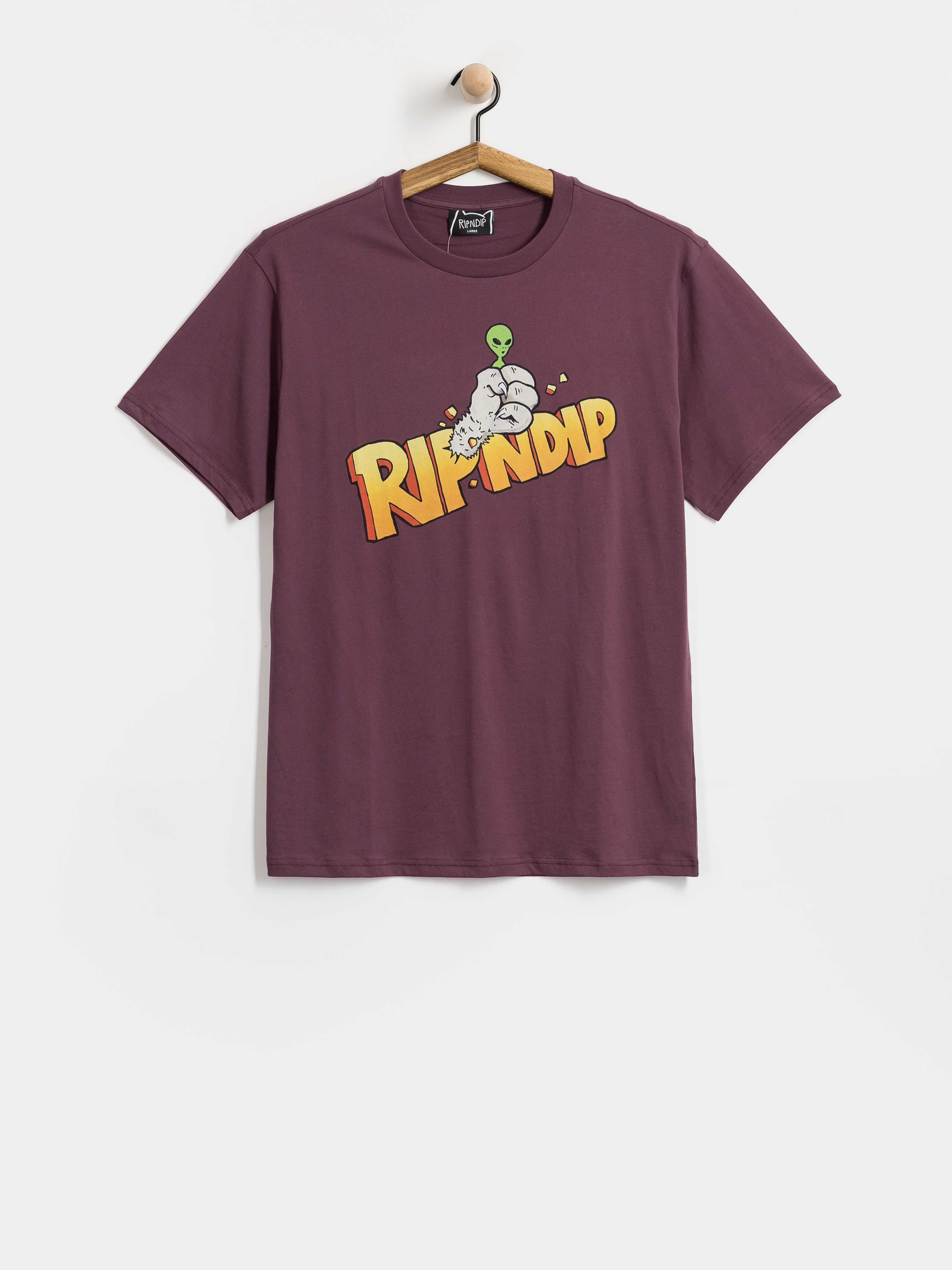 Tričko RipNDip Stronger (dark plum)