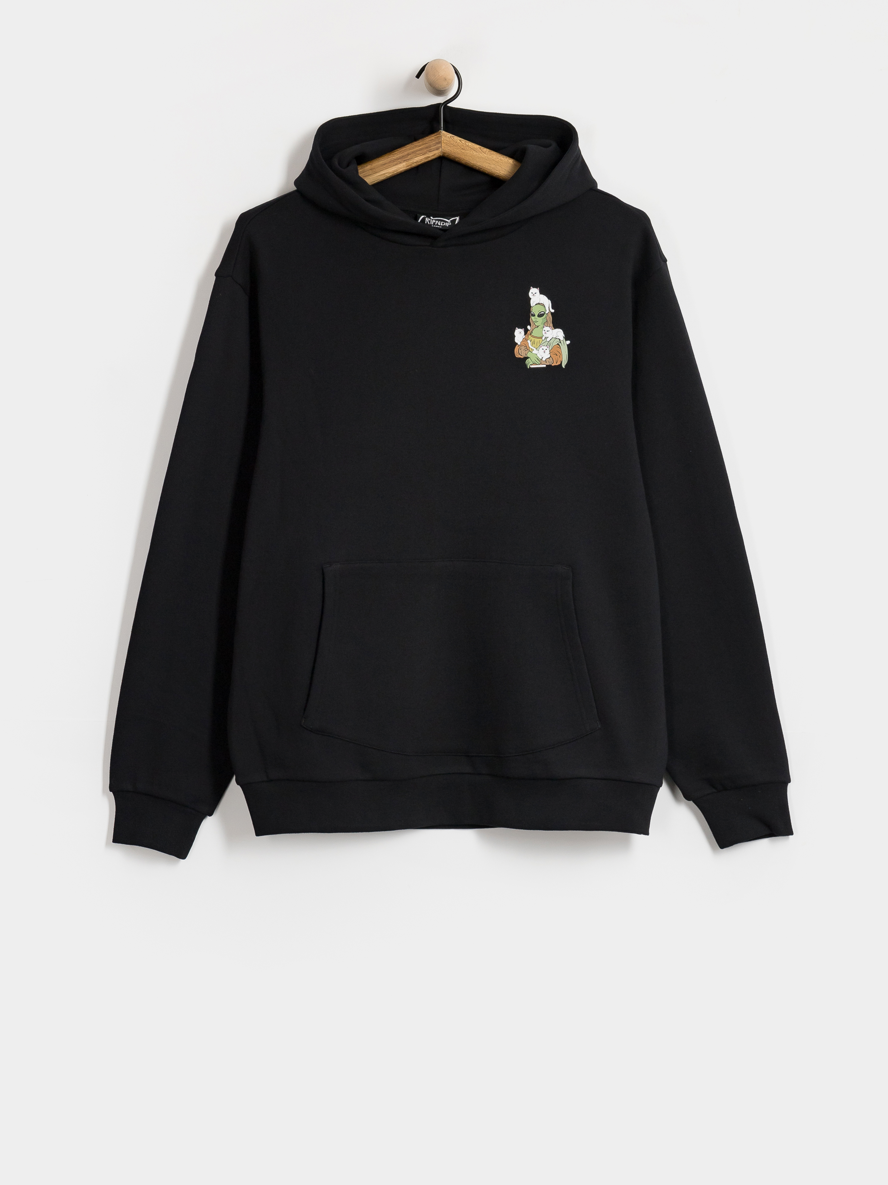 Mikina s kapucňou RipNDip Here All Along HD (black)