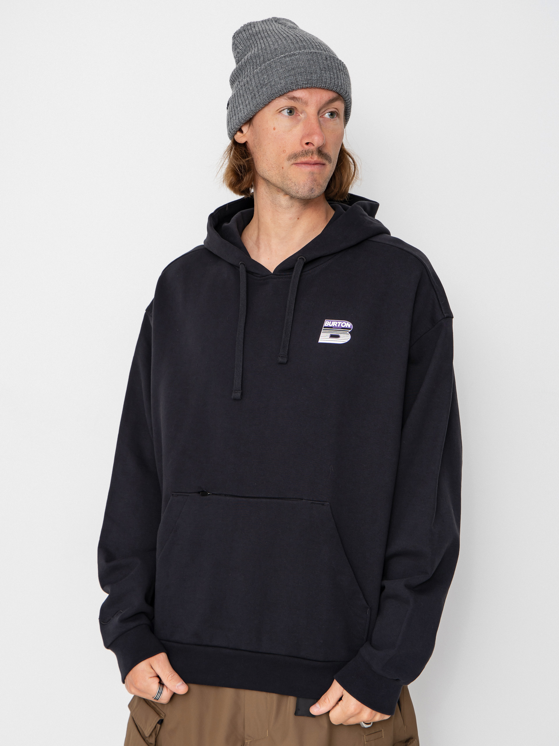 Mikina s kapucu0148ou Burton X Zeb Standard HD (true black)