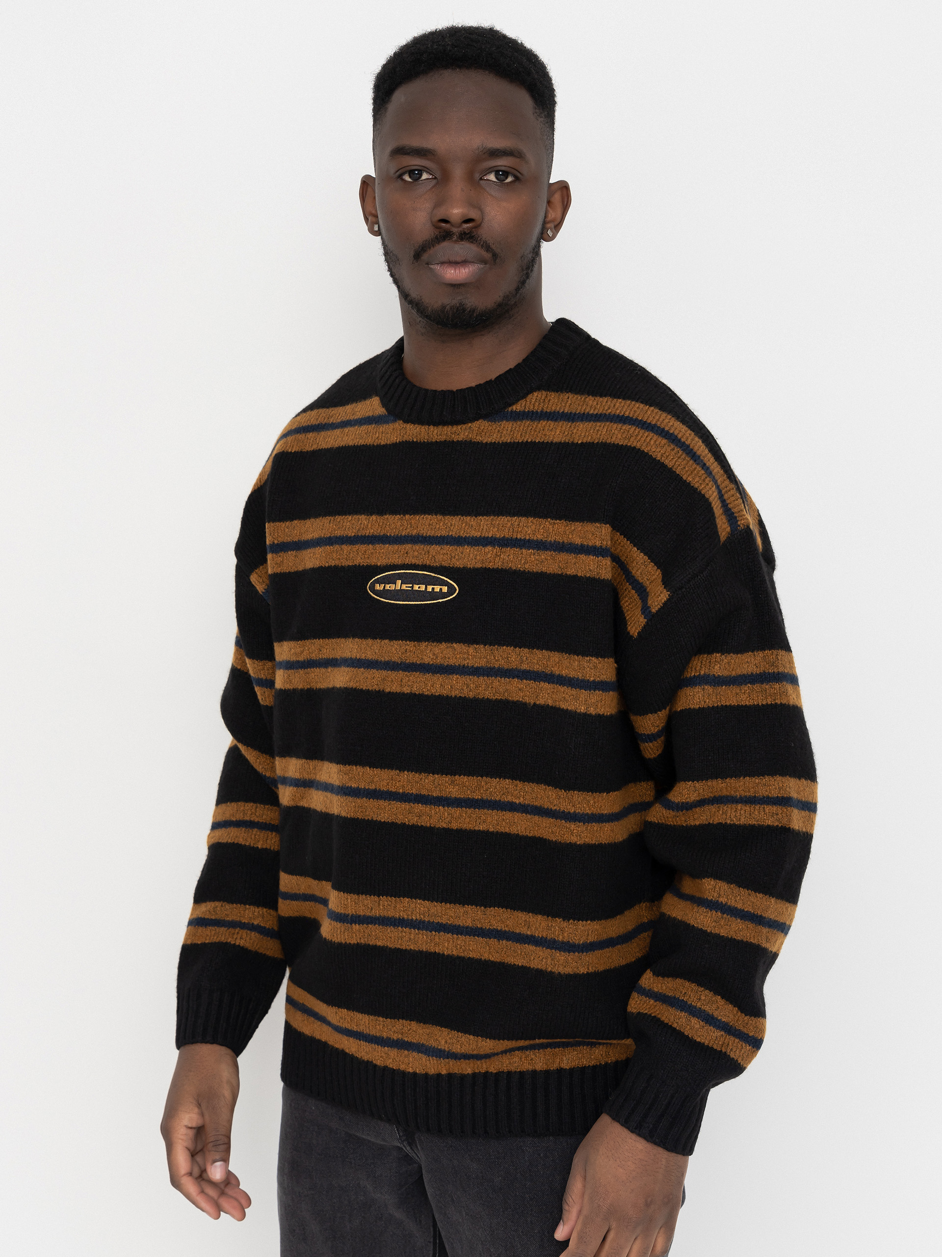 Mikina Volcom Striperstand Sweater (black)