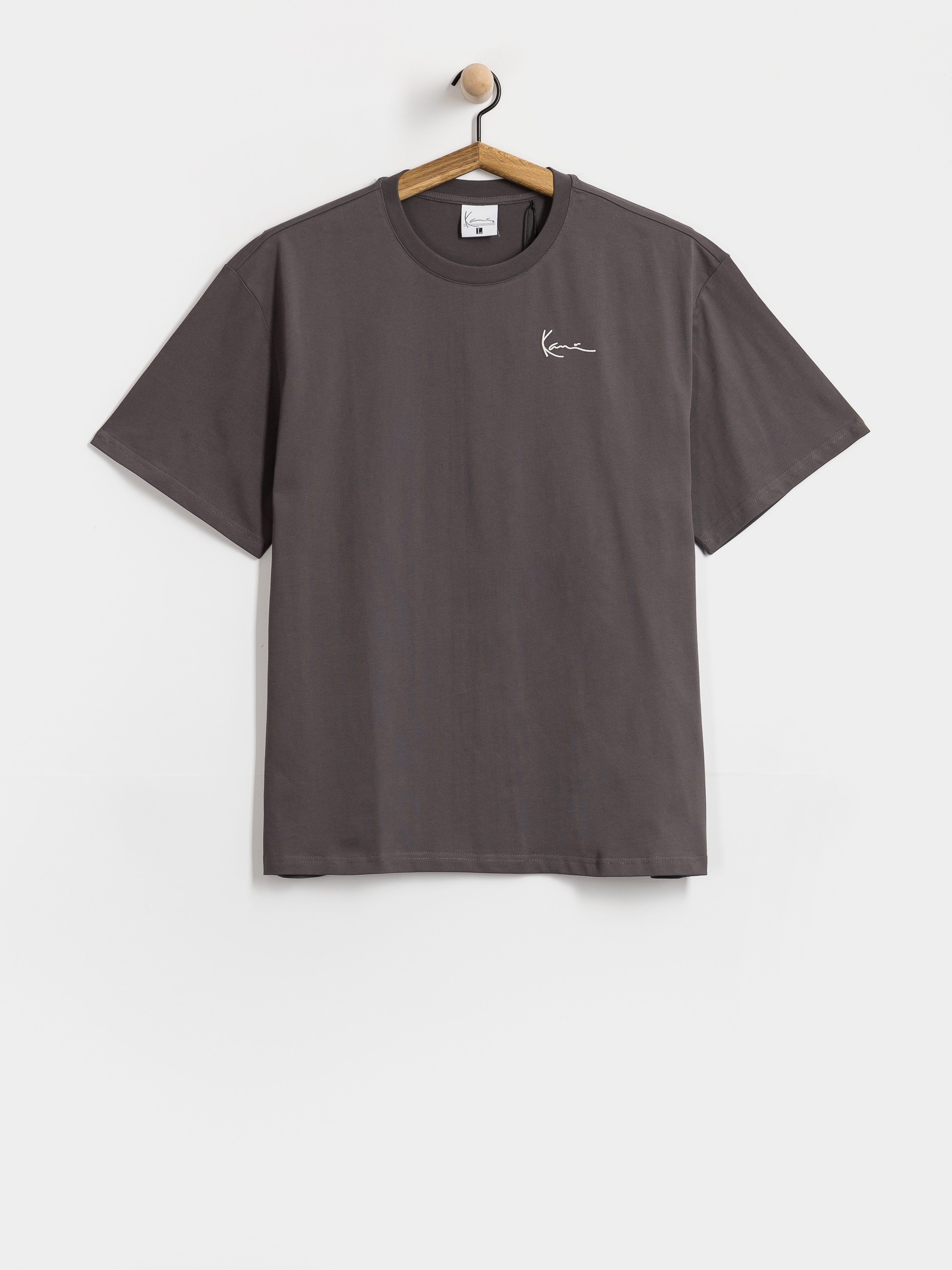 Tričko Karl Kani Signature Hoop Oversized (dark grey)