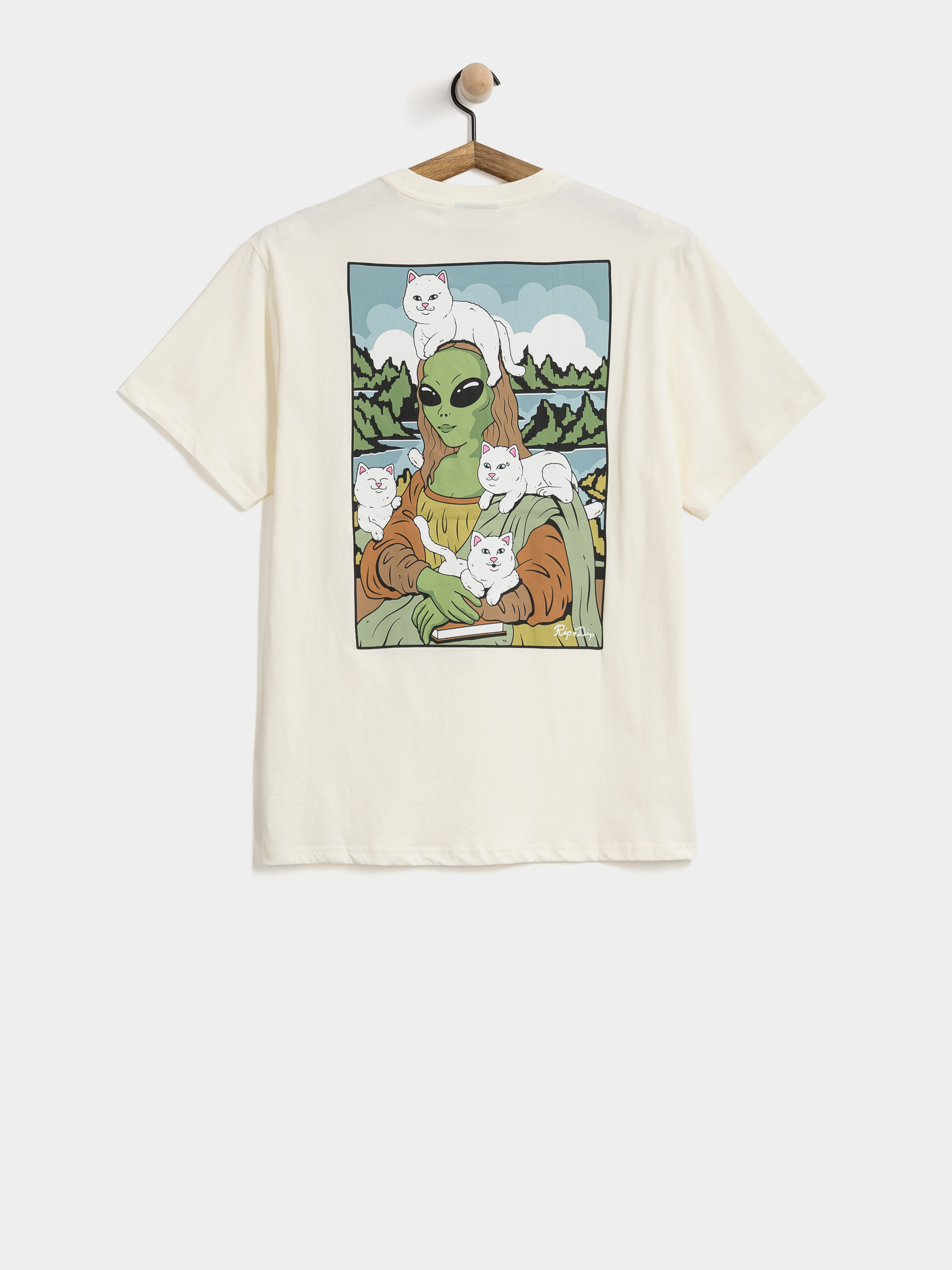 Tričko RipNDip Here All Along (bone)