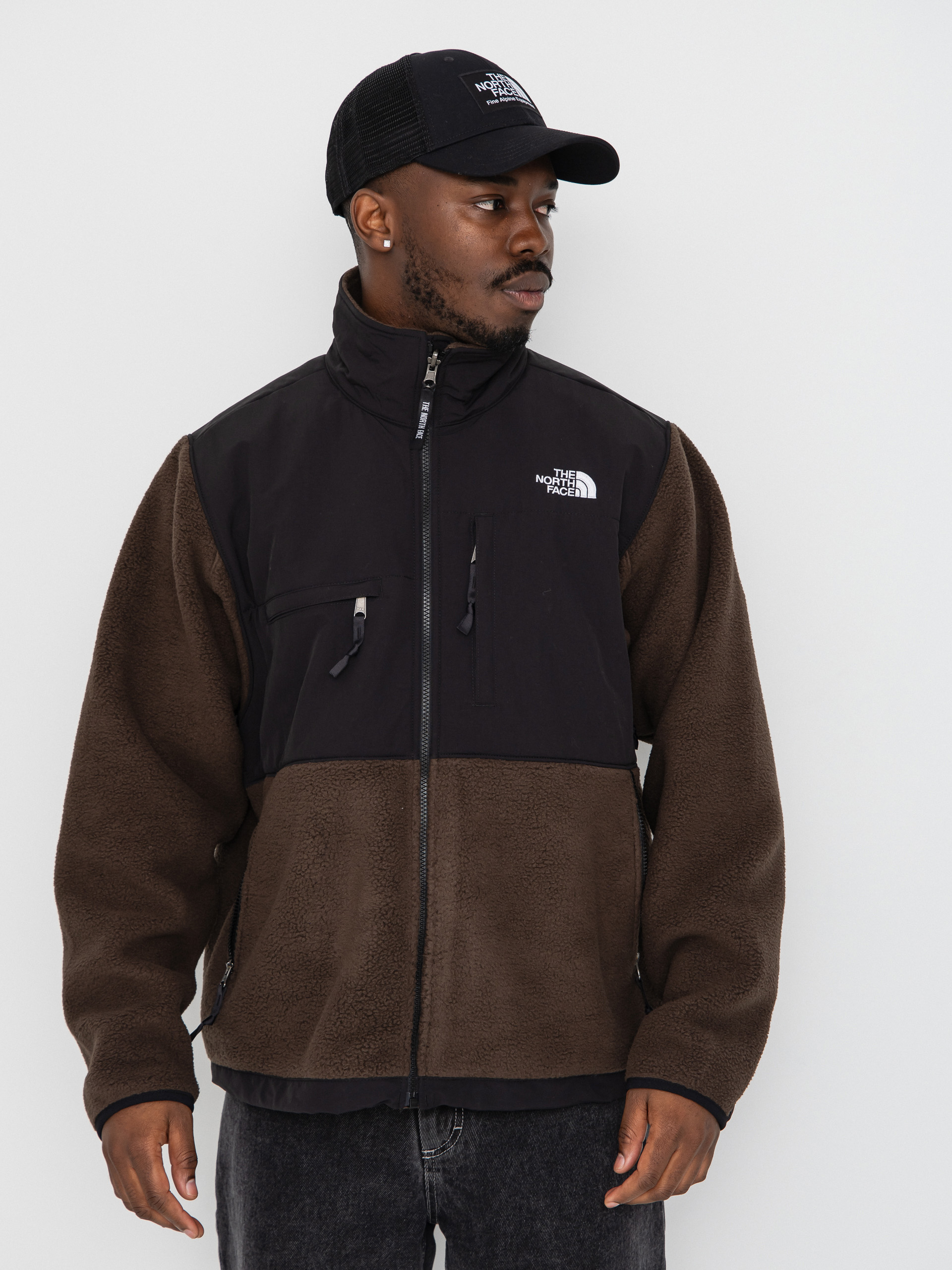 Bunda The North Face Retro Denali (dark chestnut/tnf black)