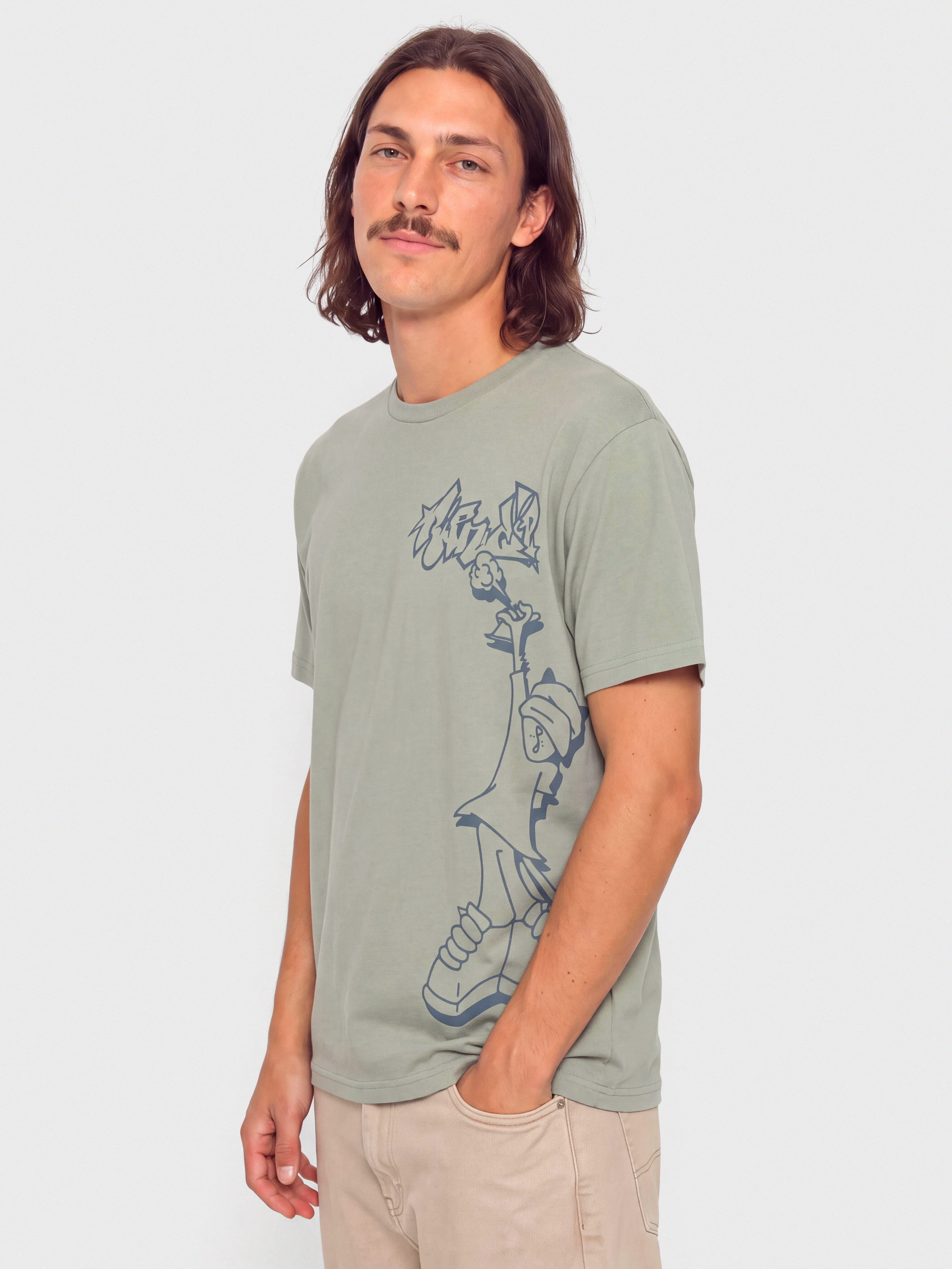 Tričko RipNDip Hard In Da Paint (dusty sage)