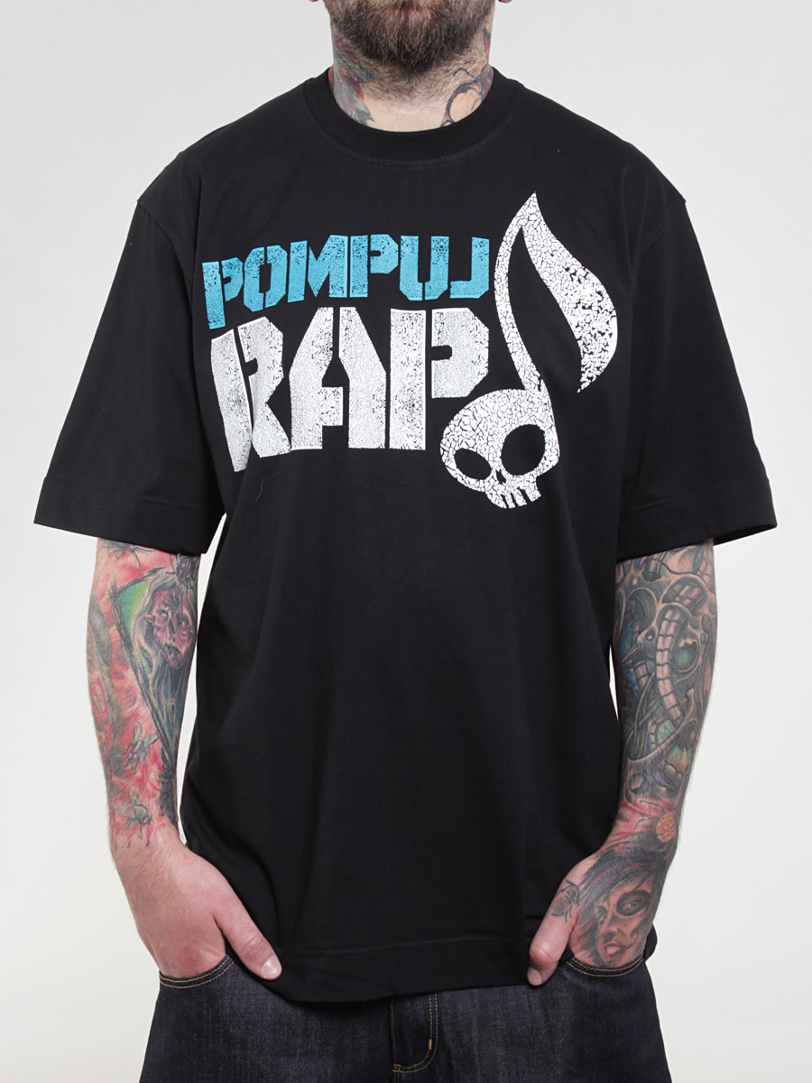 Tričko StoProcent Pompuj Rap (black)