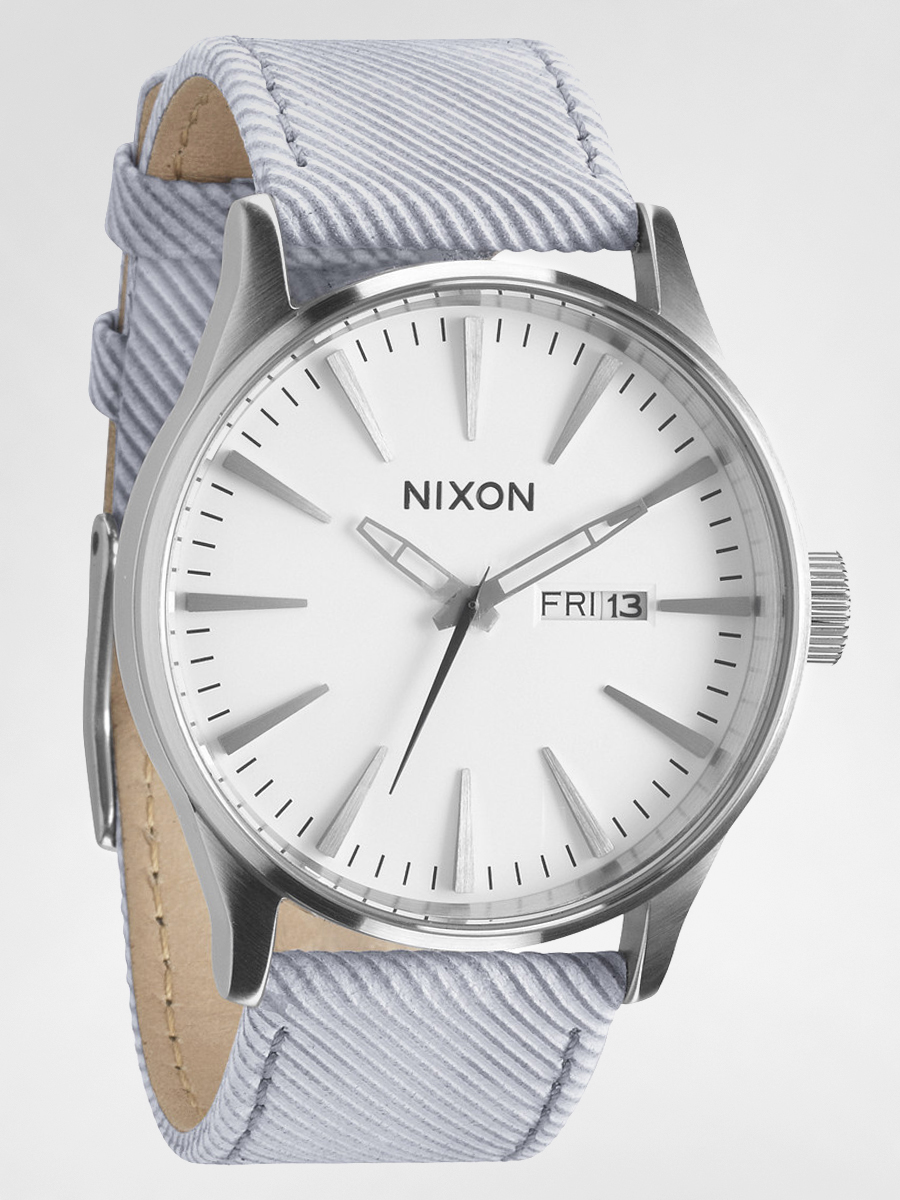 Hodinky Nixon Sentry Leather (pinstripe)