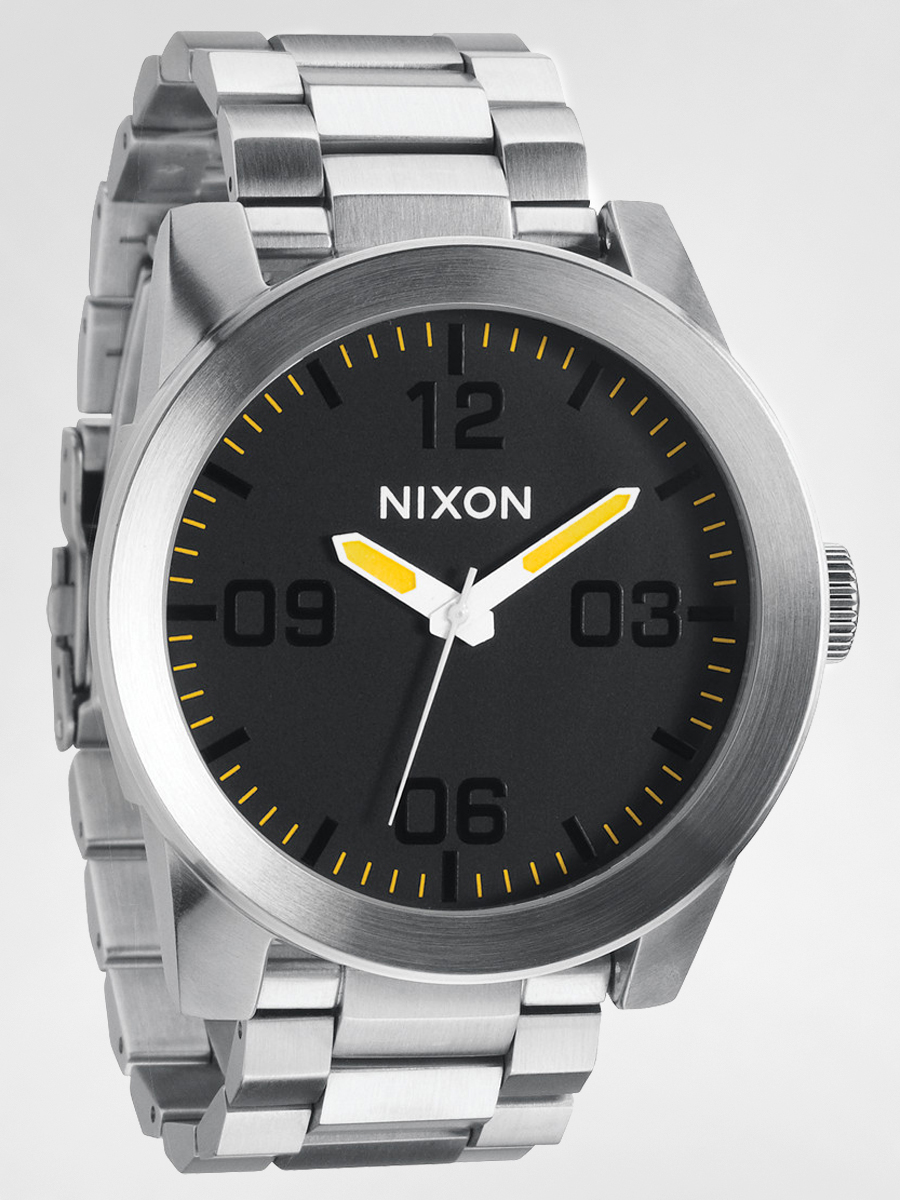 Hodinky Nixon Corporal SS - strieborná (grand prix)