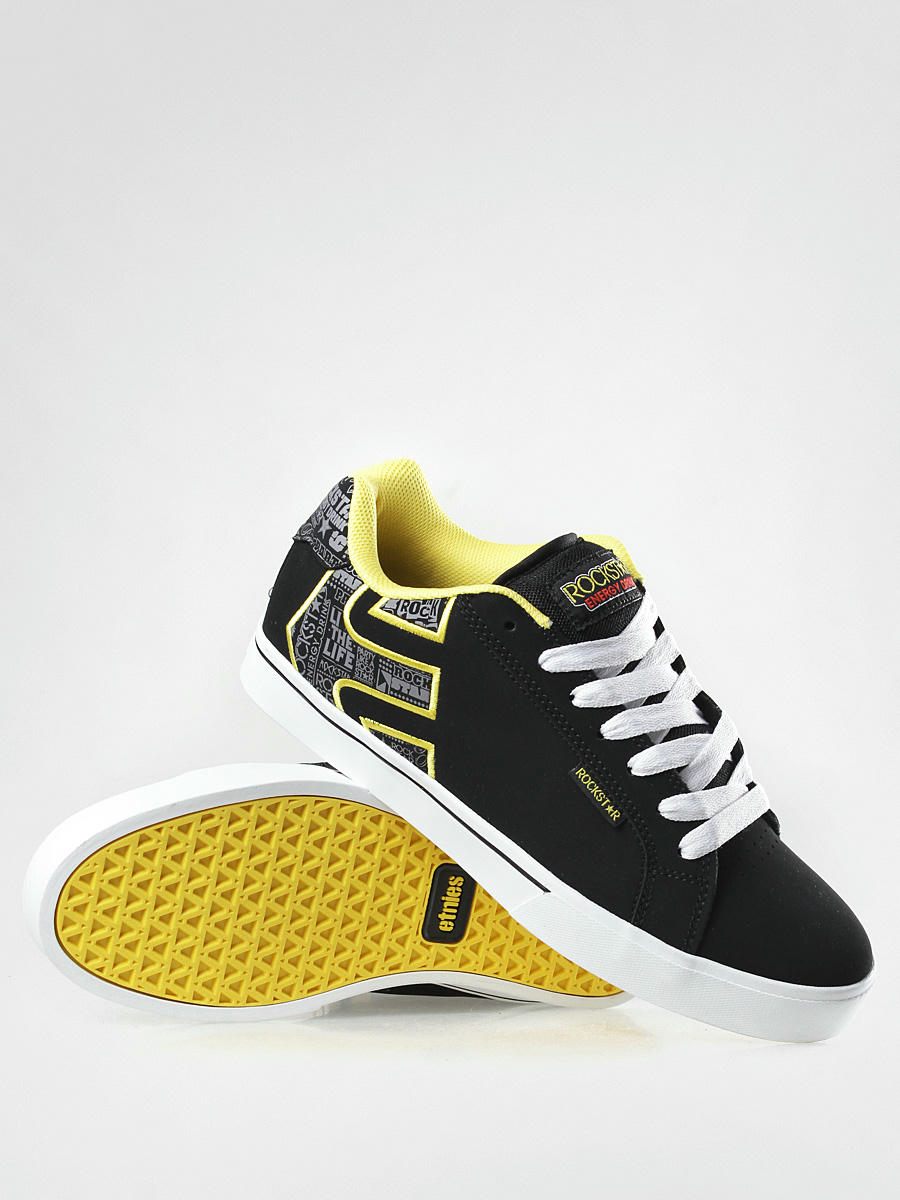 Boty Etnies Rockstar Fader  (blk/wht/yel)