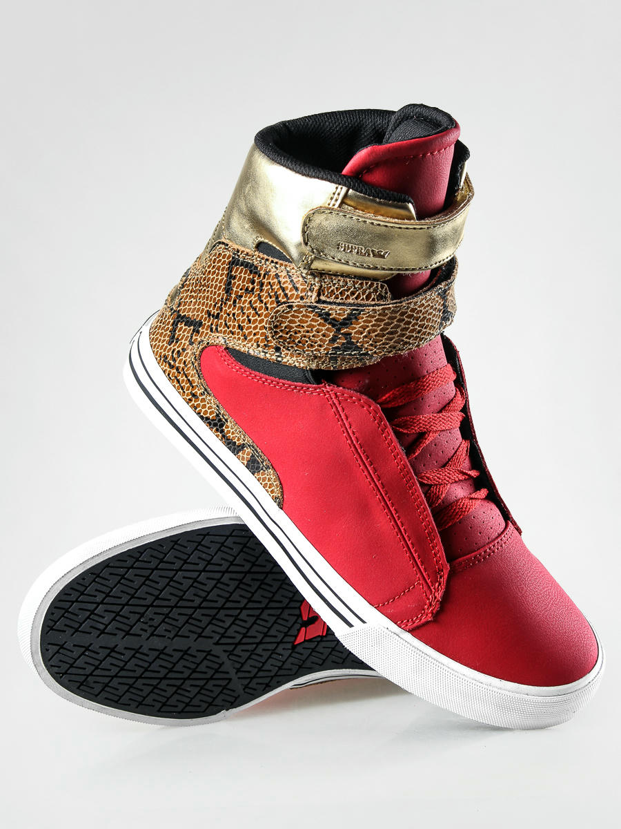 Supra society ii top red/gold white