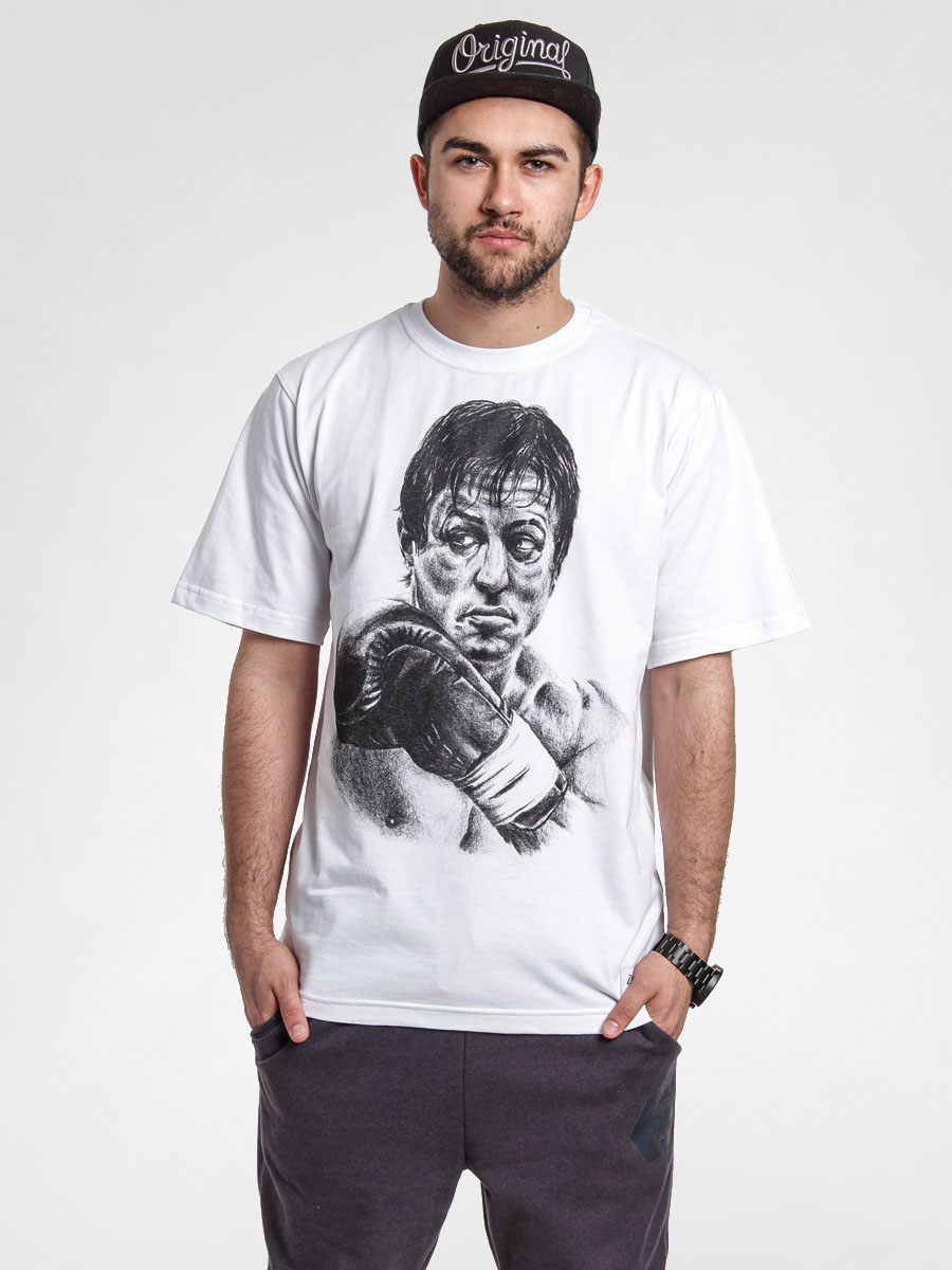 Tričko Diamante Wear Rocky Balboa Hero (white)