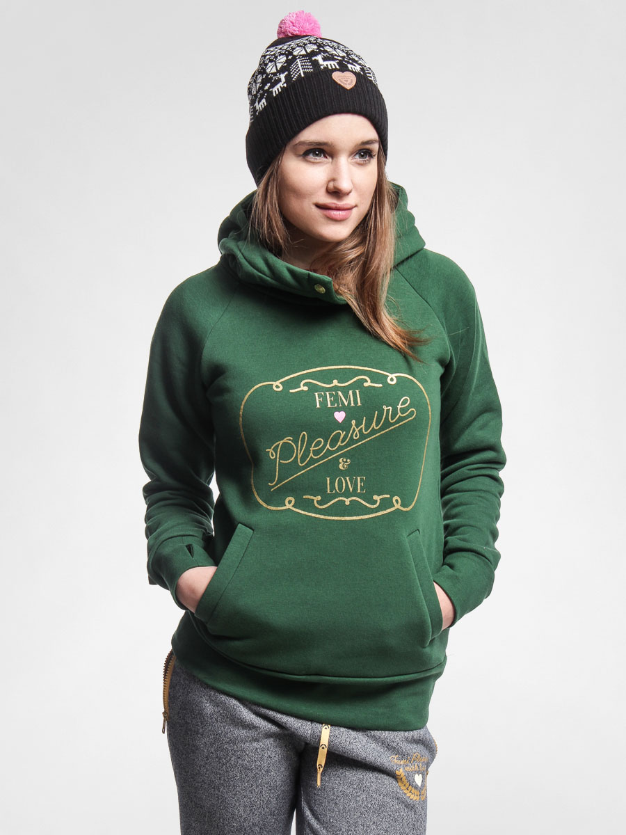 Mikina s kapucí Femi Pleasure Wish HD (hgr)