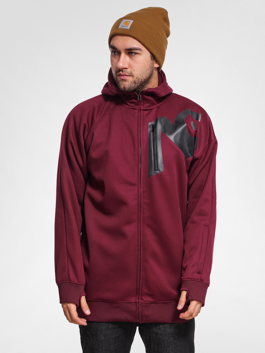 Pánska Mikina s kapucňou Analog TRANSPOSE RDBL ZHD (burgundy)