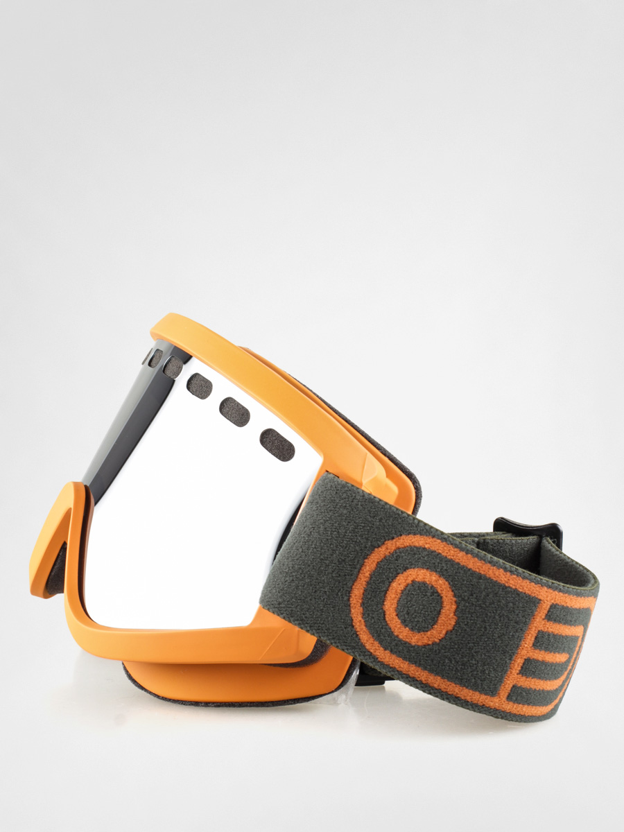 Okuliare na snowboard Airblaster Airpill (orange/grey chrome)