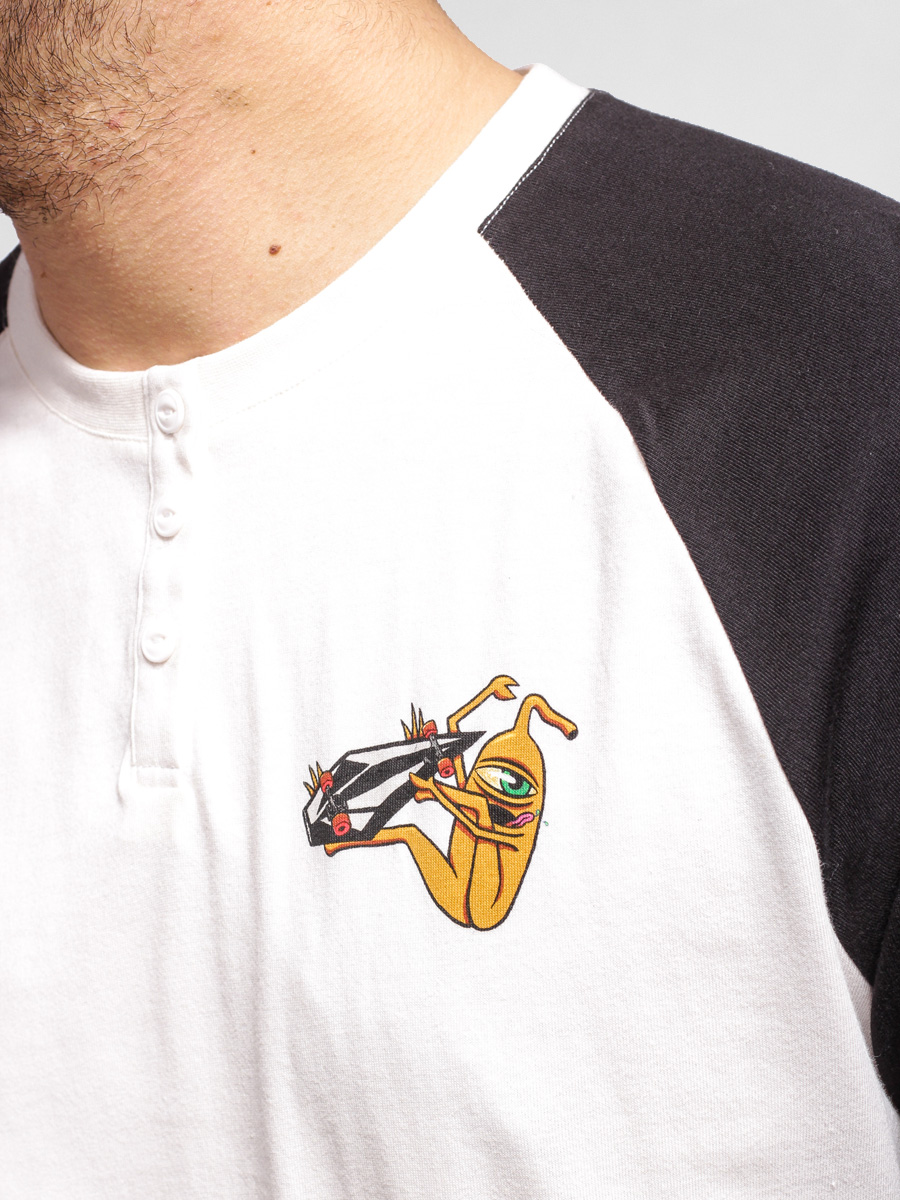 Tričko Volcom Volcom X Toy Machine 3I4 Slv (wht)