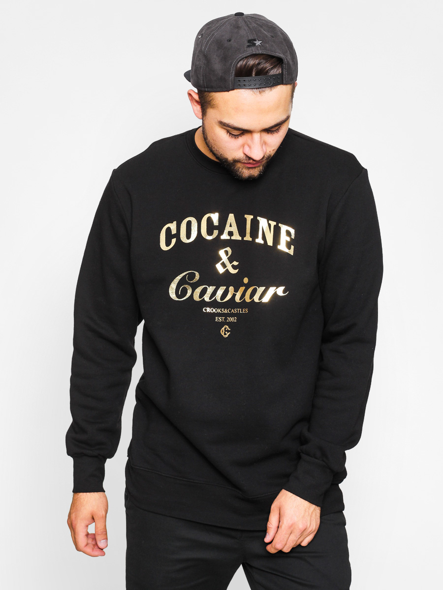 Mikina Crooks & Castles Cocaine And Caviar Foil (black/gold)
