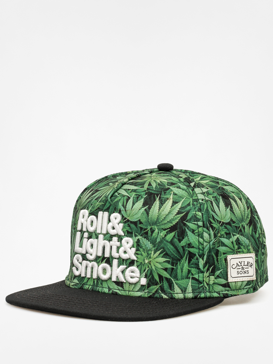 Šiltovka Cayler & Sons Roll Light Smoke ZD (green/mc/black/white)