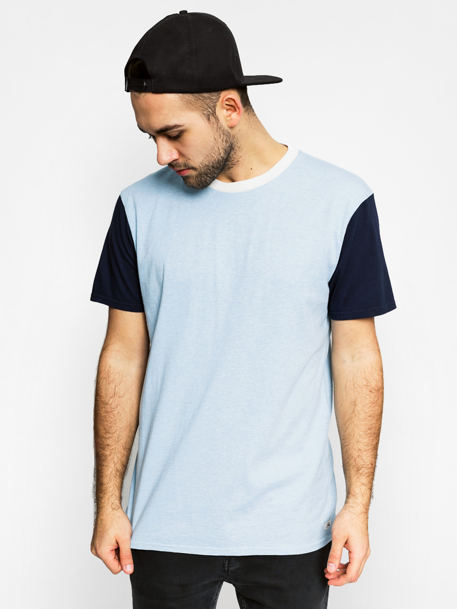 Tričko Quiksilver Baysick (light blue/off white)