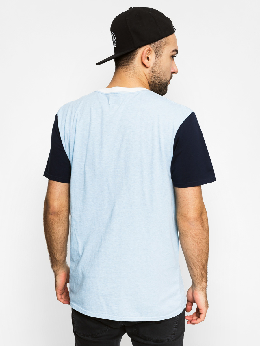 Tričko Quiksilver Baysick (light blue/off white)