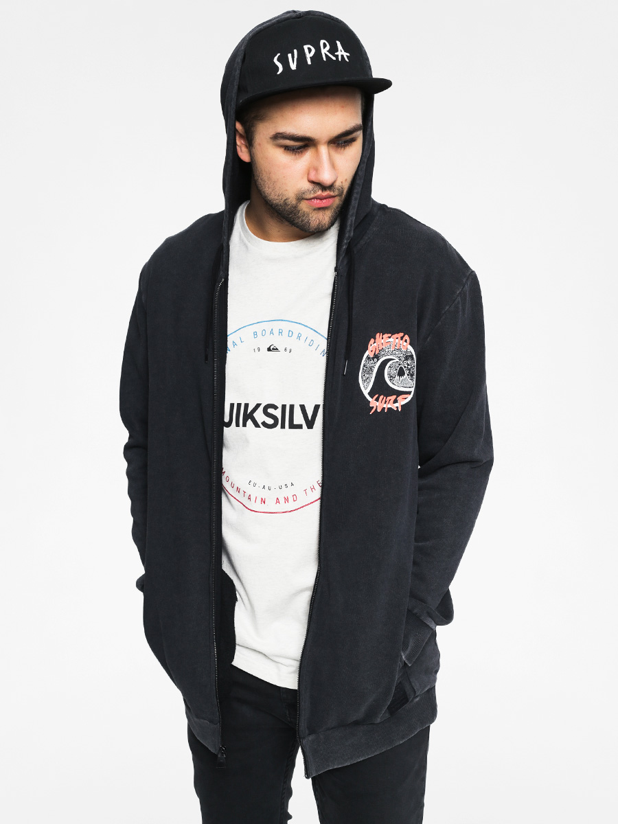Mikina Quiksilver Ghetto Surf ZHD (black)