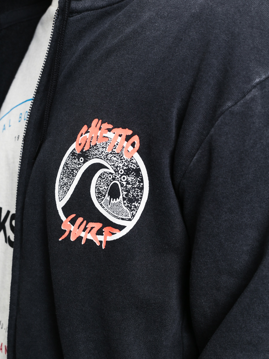 Mikina Quiksilver Ghetto Surf ZHD (black)