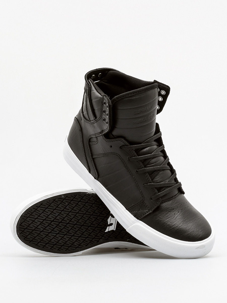 supra skytop black white
