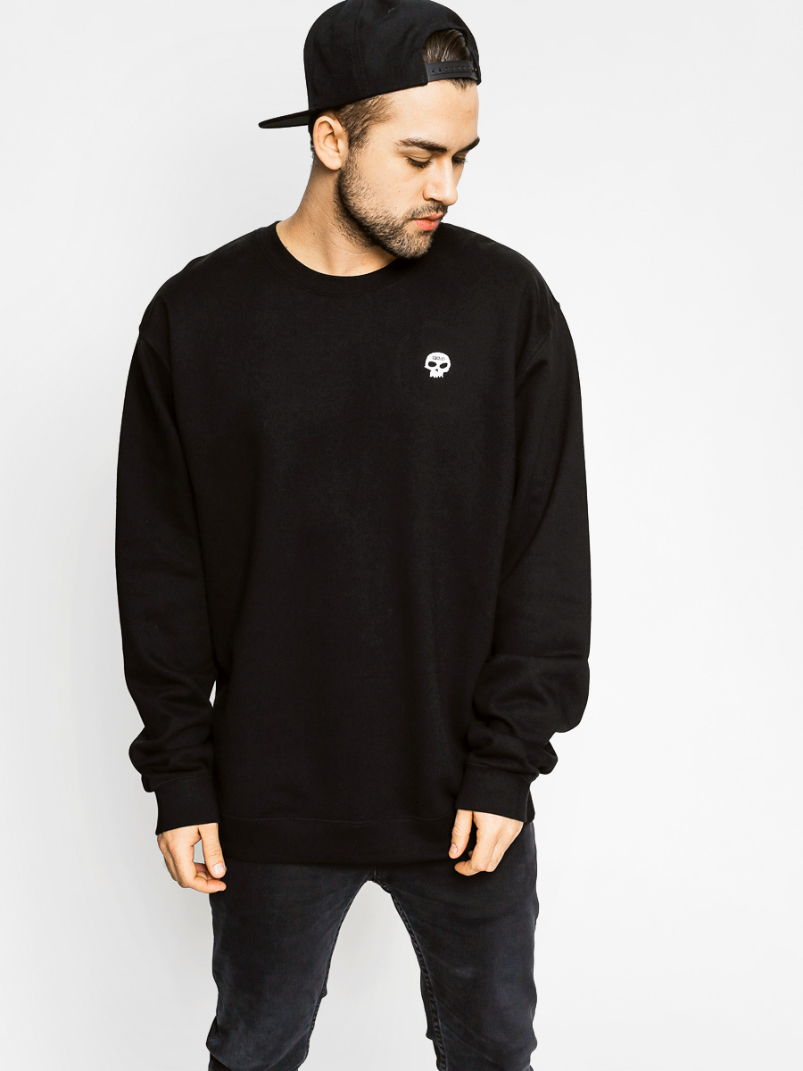 Mikina Zero Single Skull Crew (black)