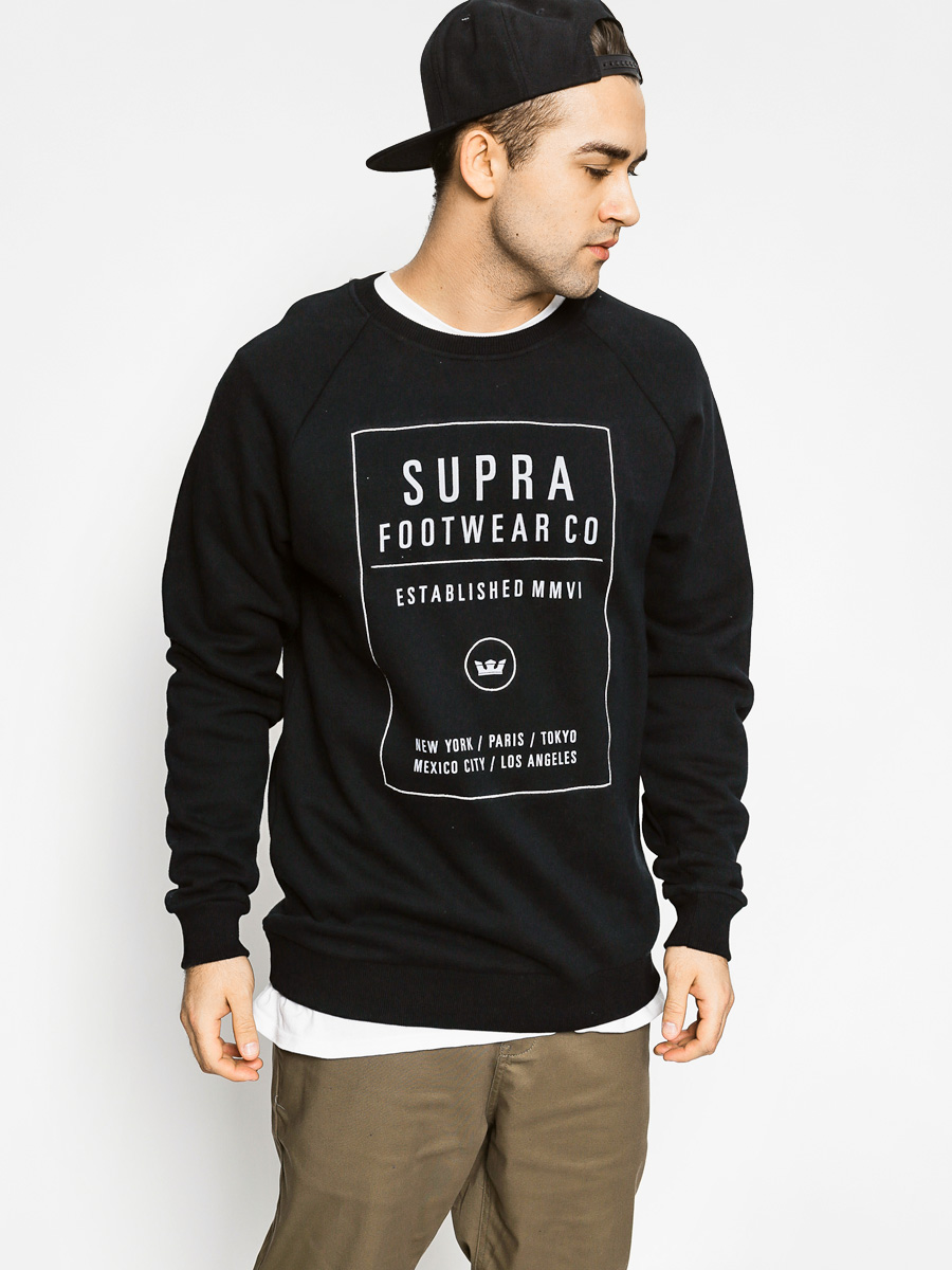 Mikina Supra Quad Crew (black)