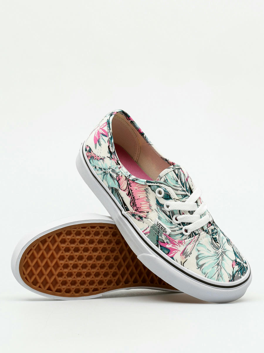 vans authentic tropical multi true white