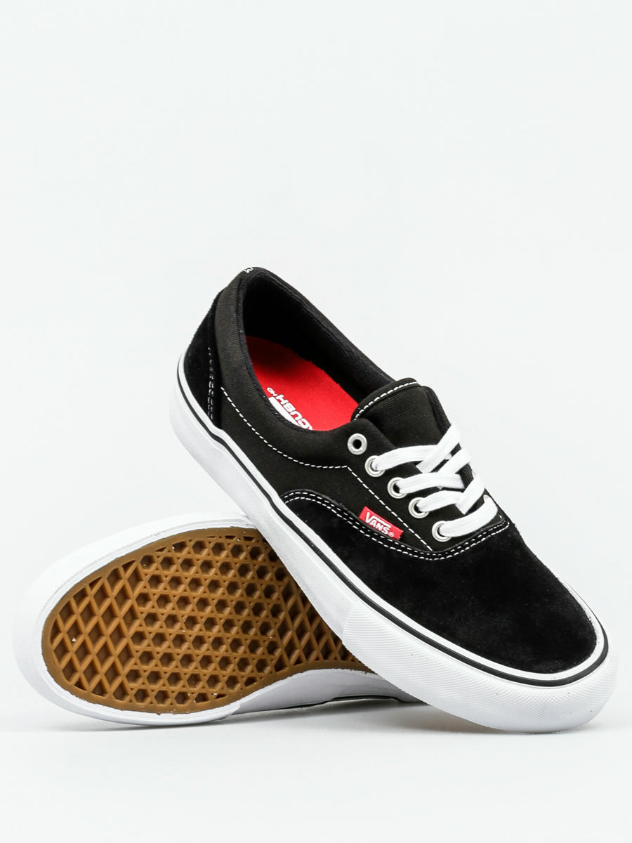 vans era pro black white gum