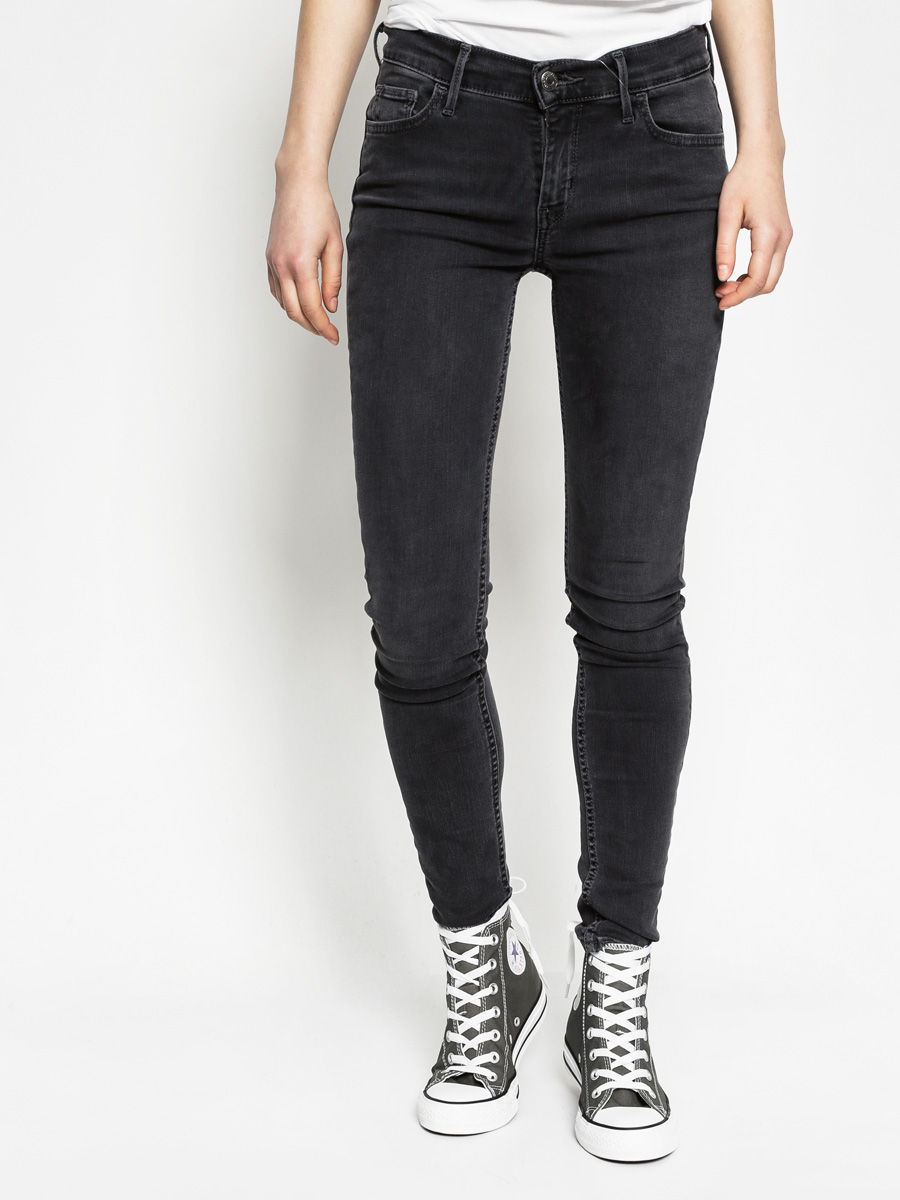 Nohavice Levi's 710 Super Skinny Wmn (black wash)